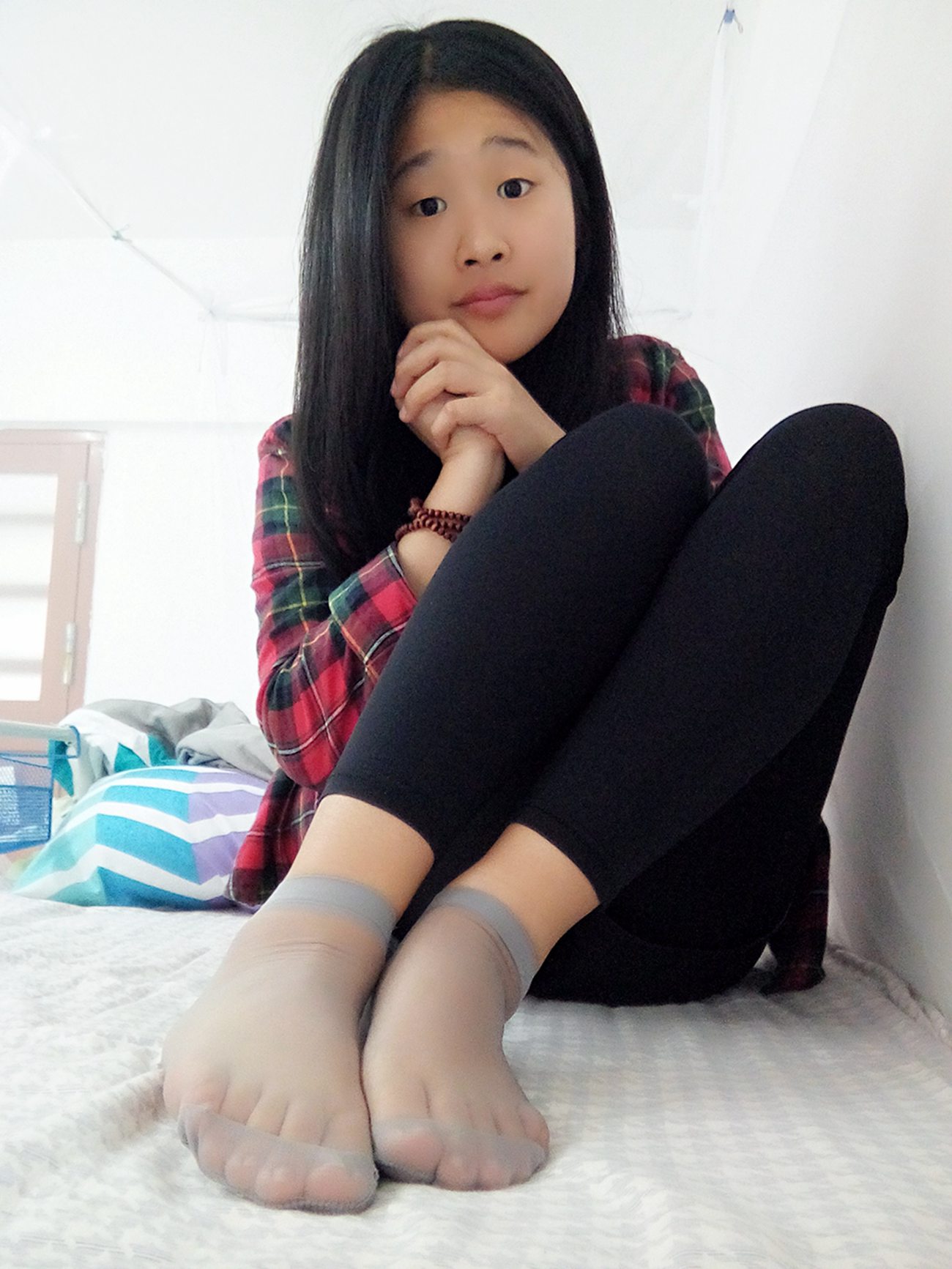 图片[14]-学妹校园寝室短丝系列030期 若琳[41P] – 速更版-美库