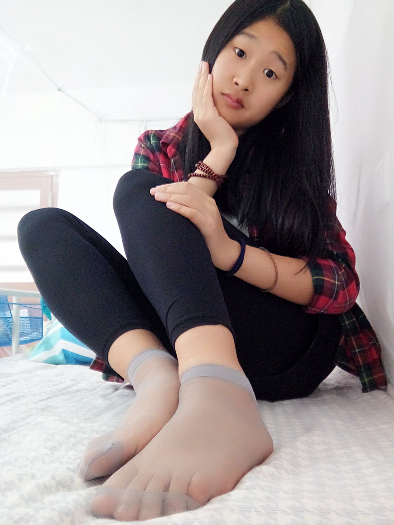 图片[16]-学妹校园寝室短丝系列030期 若琳[41P] – 速更版-美库