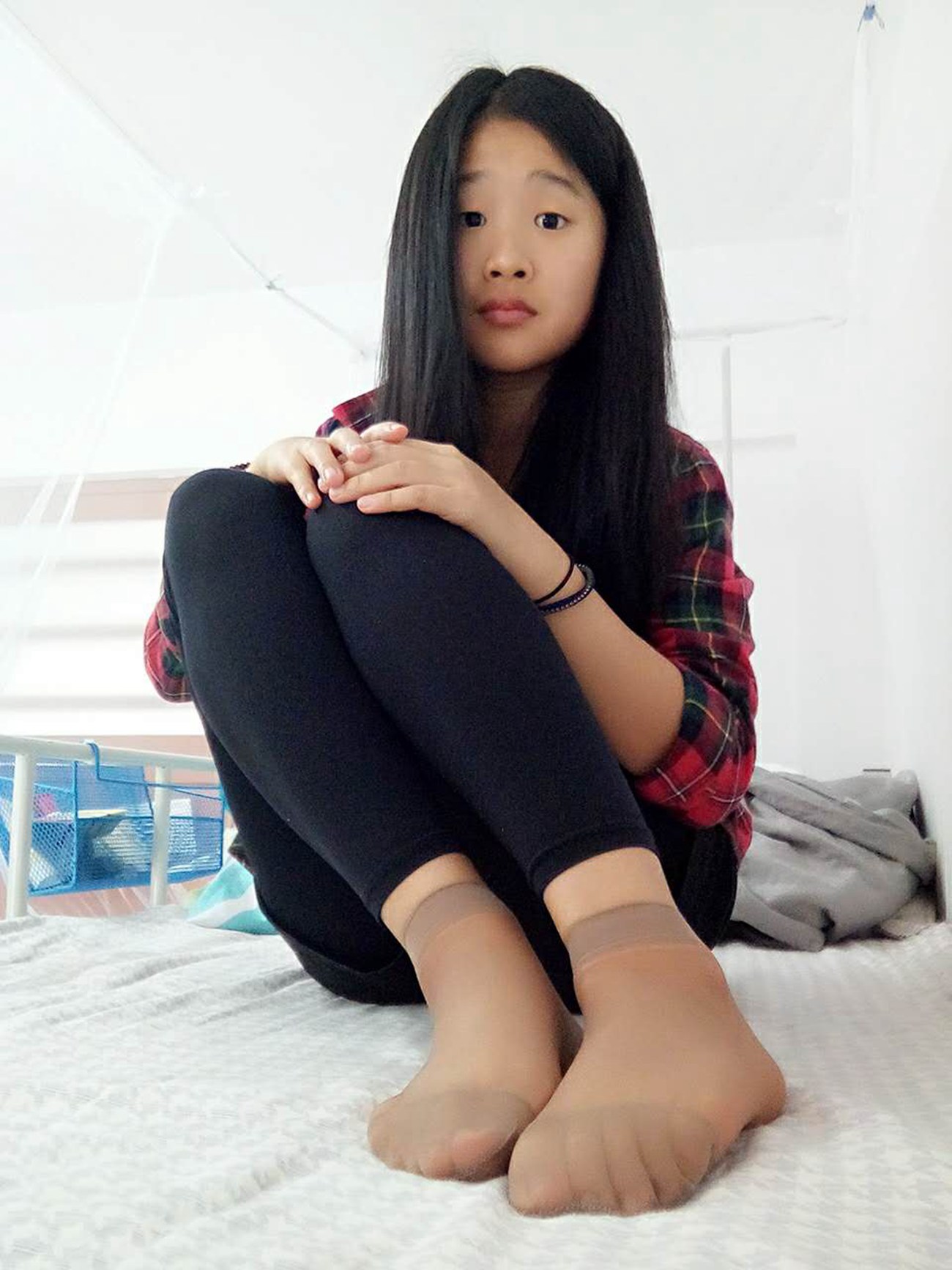 图片[18]-学妹校园寝室短丝系列030期 若琳[41P] – 速更版-美库