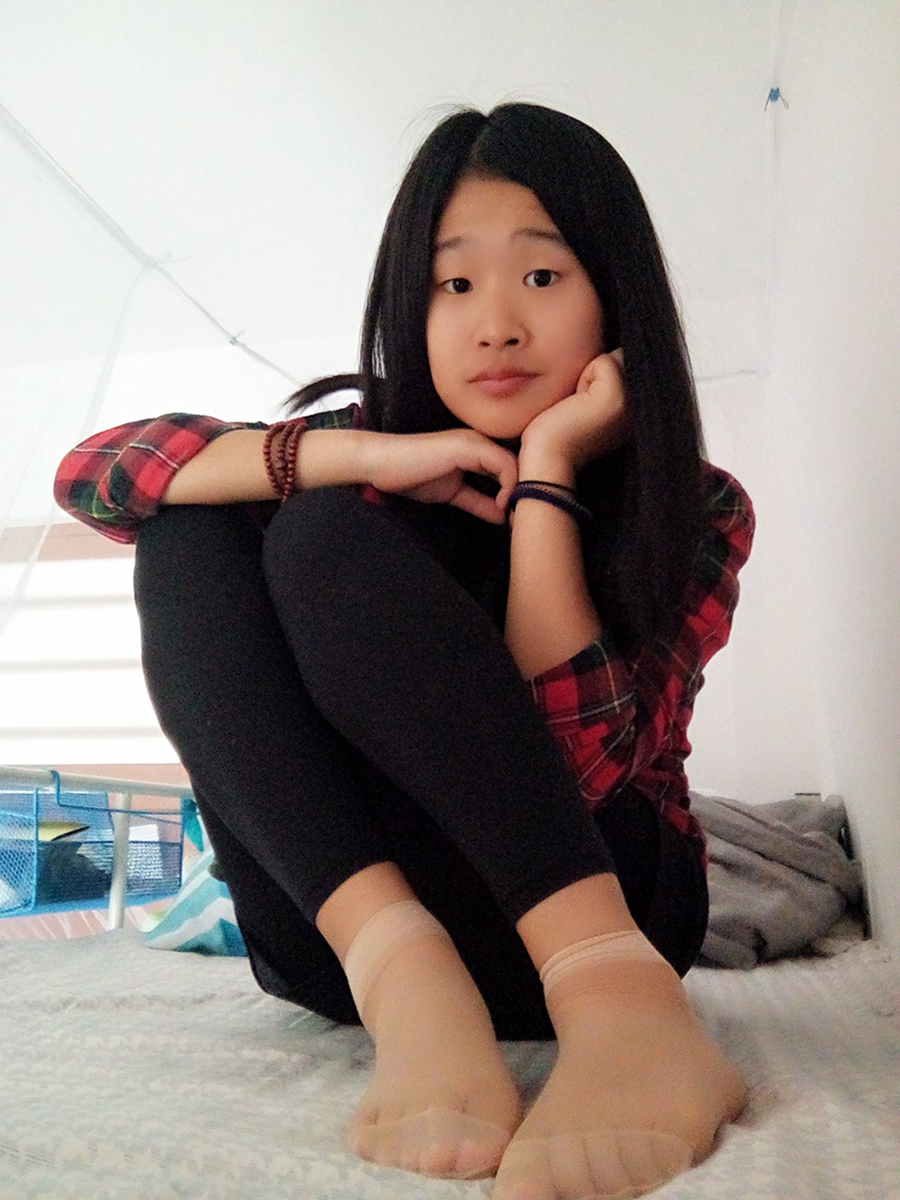 图片[25]-学妹校园寝室短丝系列030期 若琳[41P] – 速更版-美库