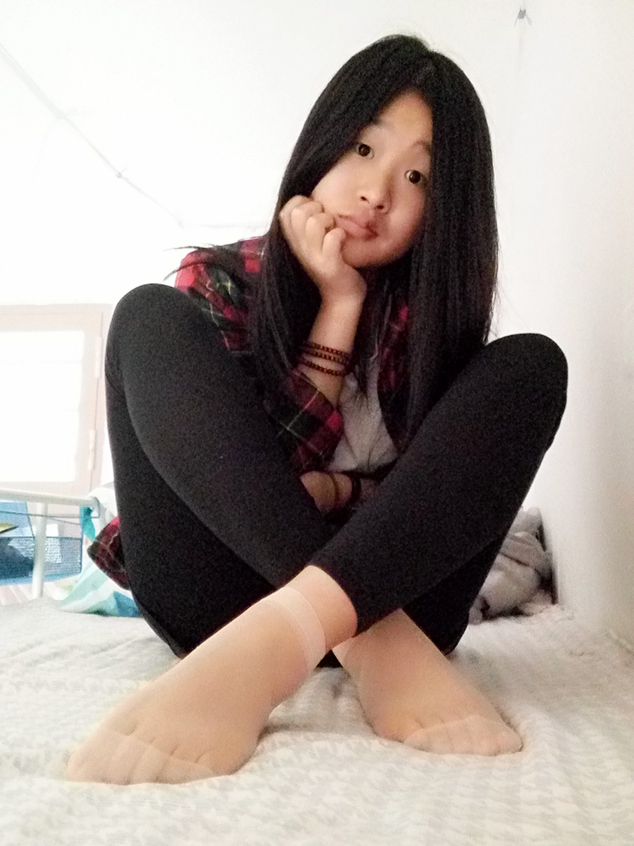 图片[38]-学妹校园寝室短丝系列030期 若琳[41P] – 速更版-美库