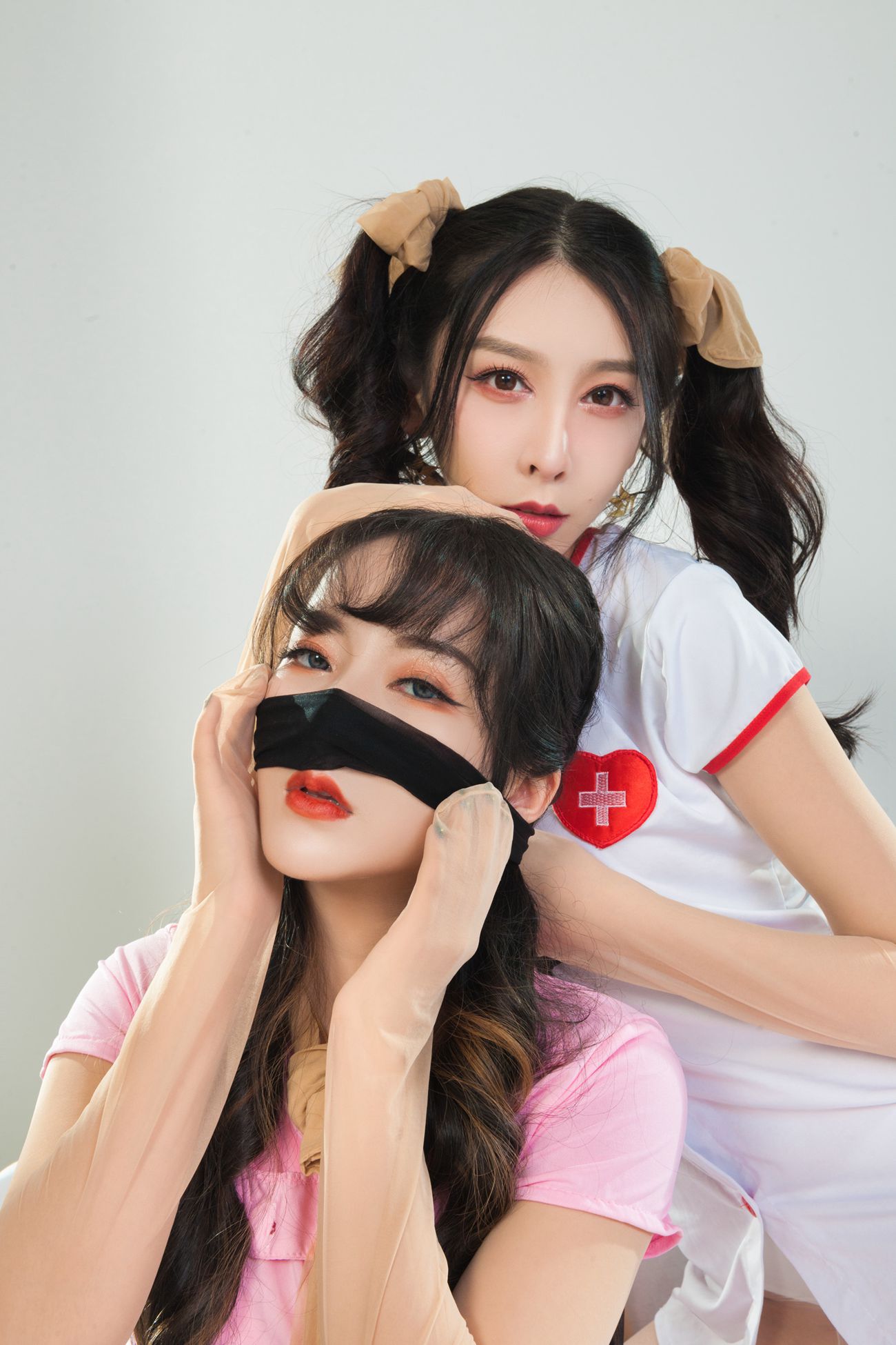 图片[17]-[Ligui丽柜]2022.03.28《双生花-丝欲双生》兔子&汐汐[70+1P] – 速更版-美库