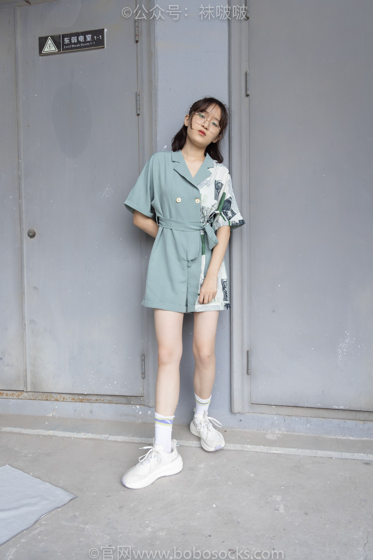 图片[12]-[BoBoSocks袜啵啵]NO.025 熊熊-安踏运动鞋、白色棉袜（踩脏）、裸足[146P] – 速更版-美库
