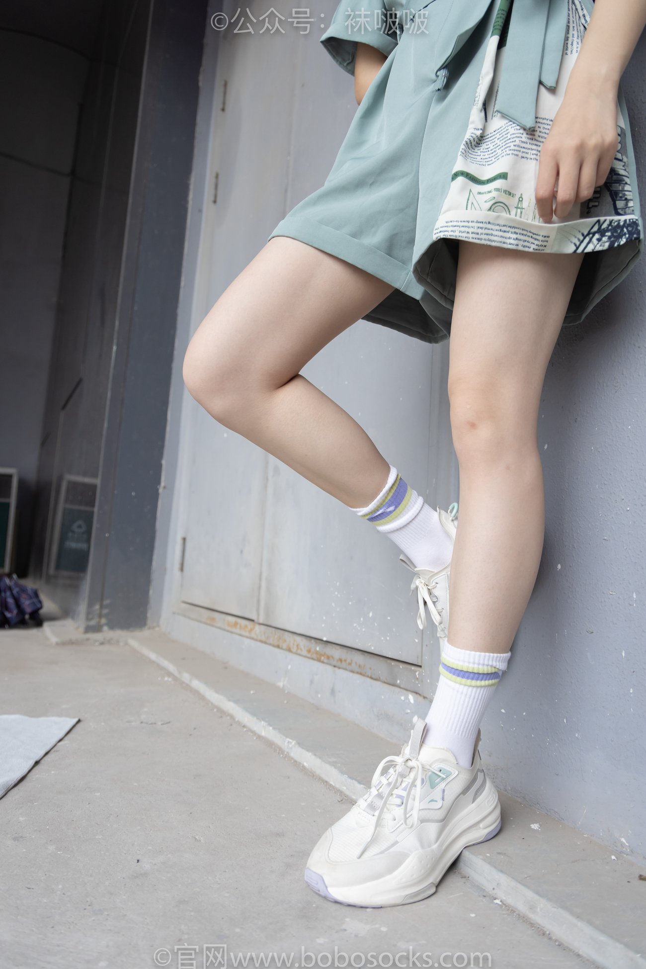 图片[14]-[BoBoSocks袜啵啵]NO.025 熊熊-安踏运动鞋、白色棉袜（踩脏）、裸足[146P] – 速更版-美库