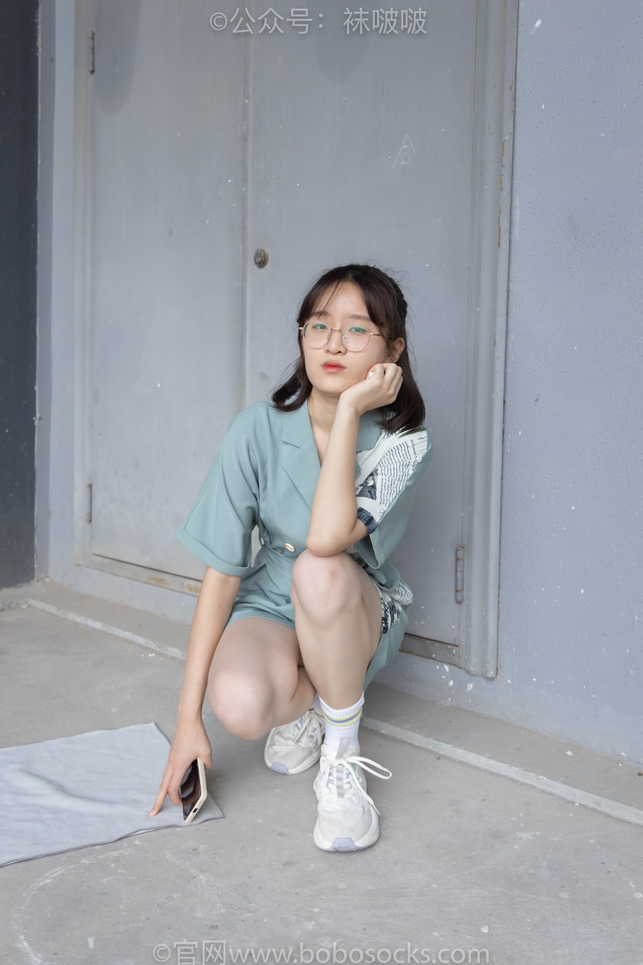 图片[16]-[BoBoSocks袜啵啵]NO.025 熊熊-安踏运动鞋、白色棉袜（踩脏）、裸足[146P] – 速更版-美库