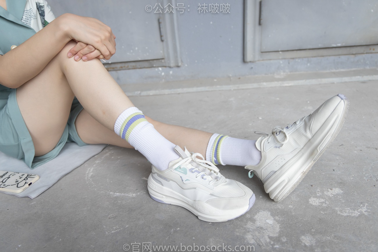 图片[30]-[BoBoSocks袜啵啵]NO.025 熊熊-安踏运动鞋、白色棉袜（踩脏）、裸足[146P] – 速更版-美库