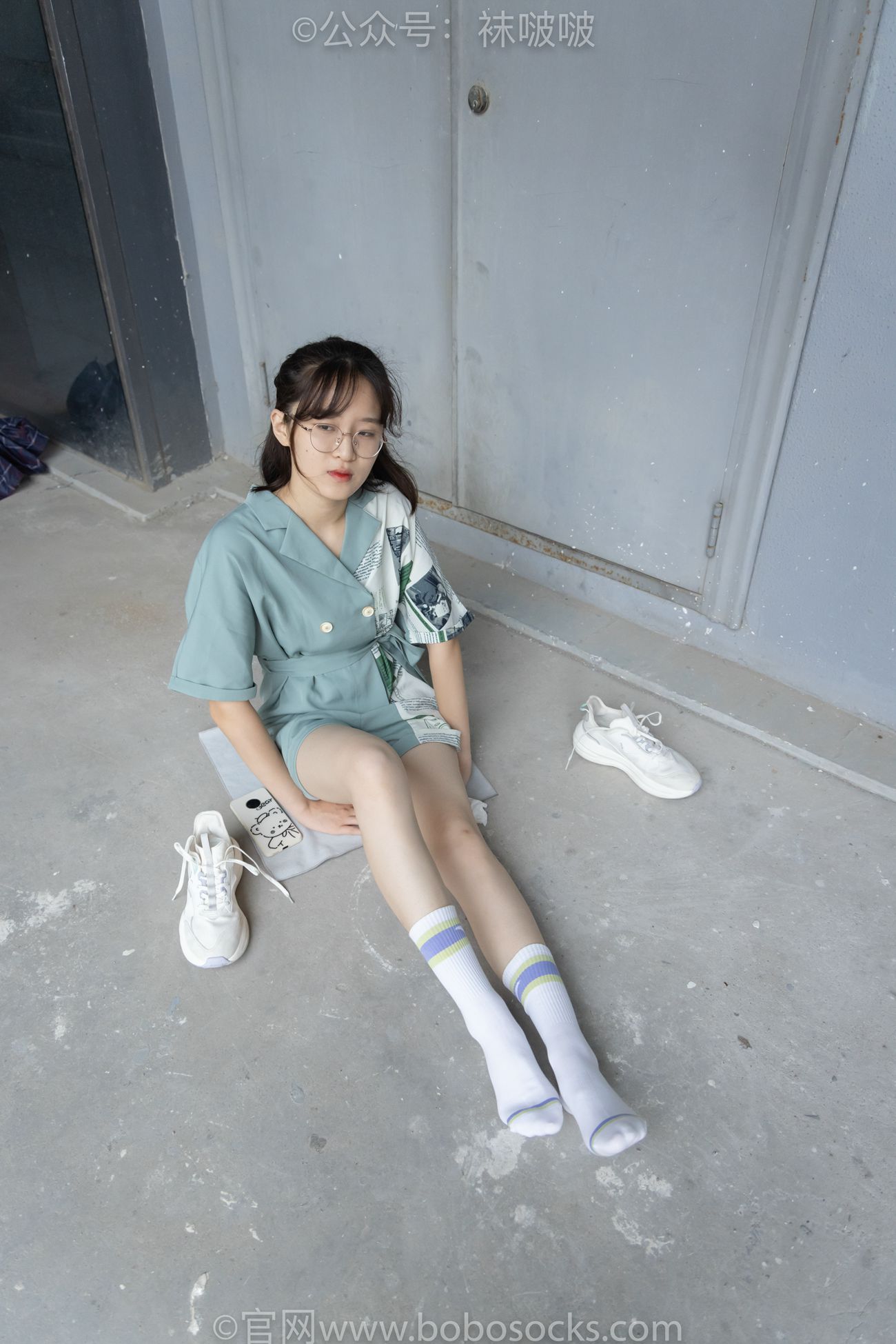 图片[65]-[BoBoSocks袜啵啵]NO.025 熊熊-安踏运动鞋、白色棉袜（踩脏）、裸足[146P] – 速更版-美库