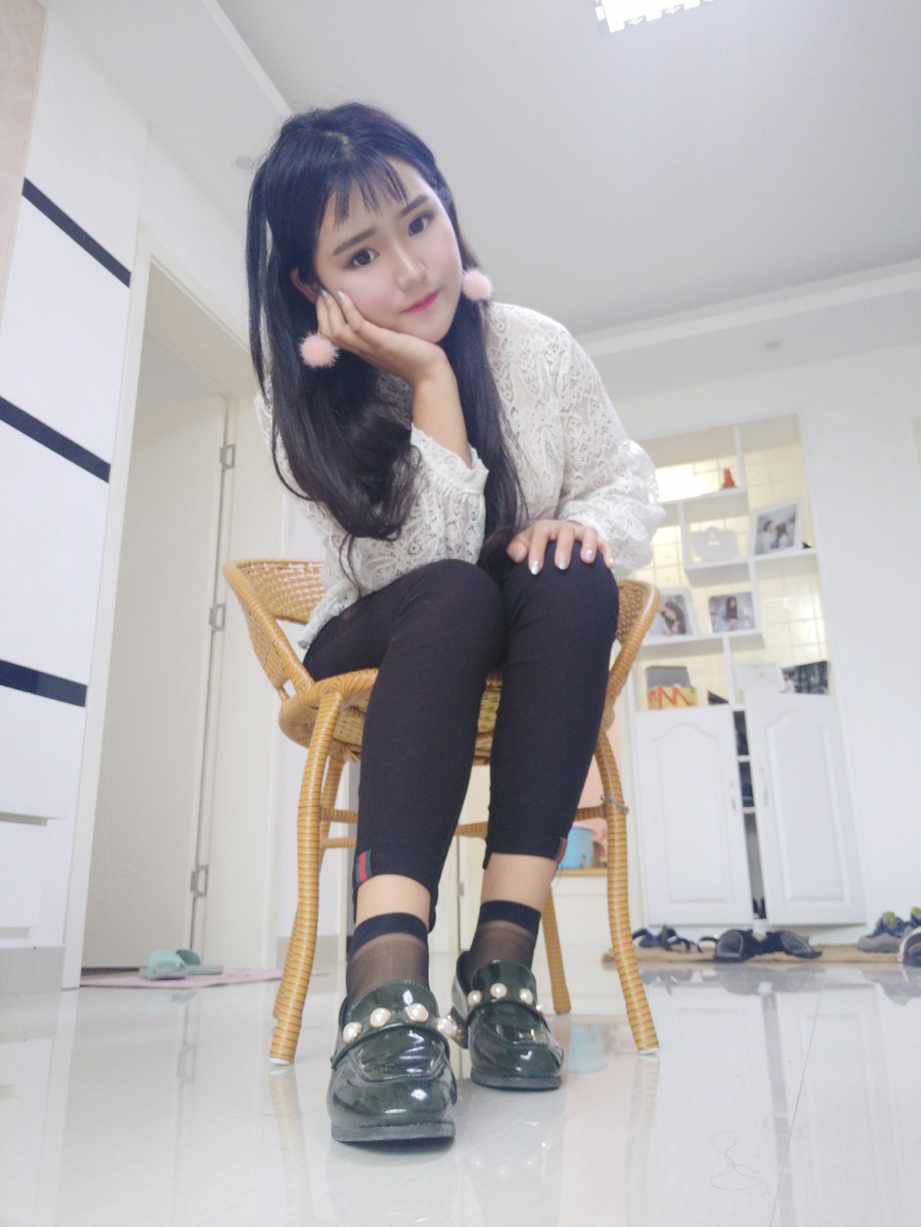 图片[15]-学妹校园寝室短丝系列033期 孙文惠[107P] – 速更版-美库