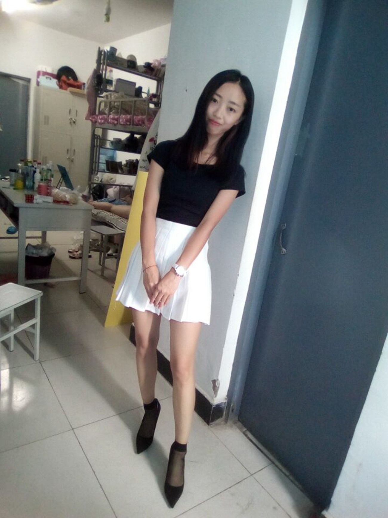 图片[12]-学妹校园寝室短丝系列034期 卫艺[190P] – 速更版-美库