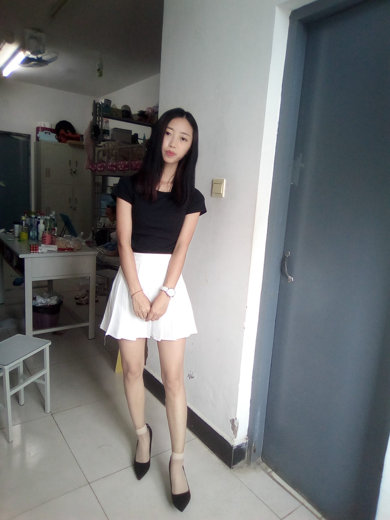 图片[21]-学妹校园寝室短丝系列034期 卫艺[190P] – 速更版-美库