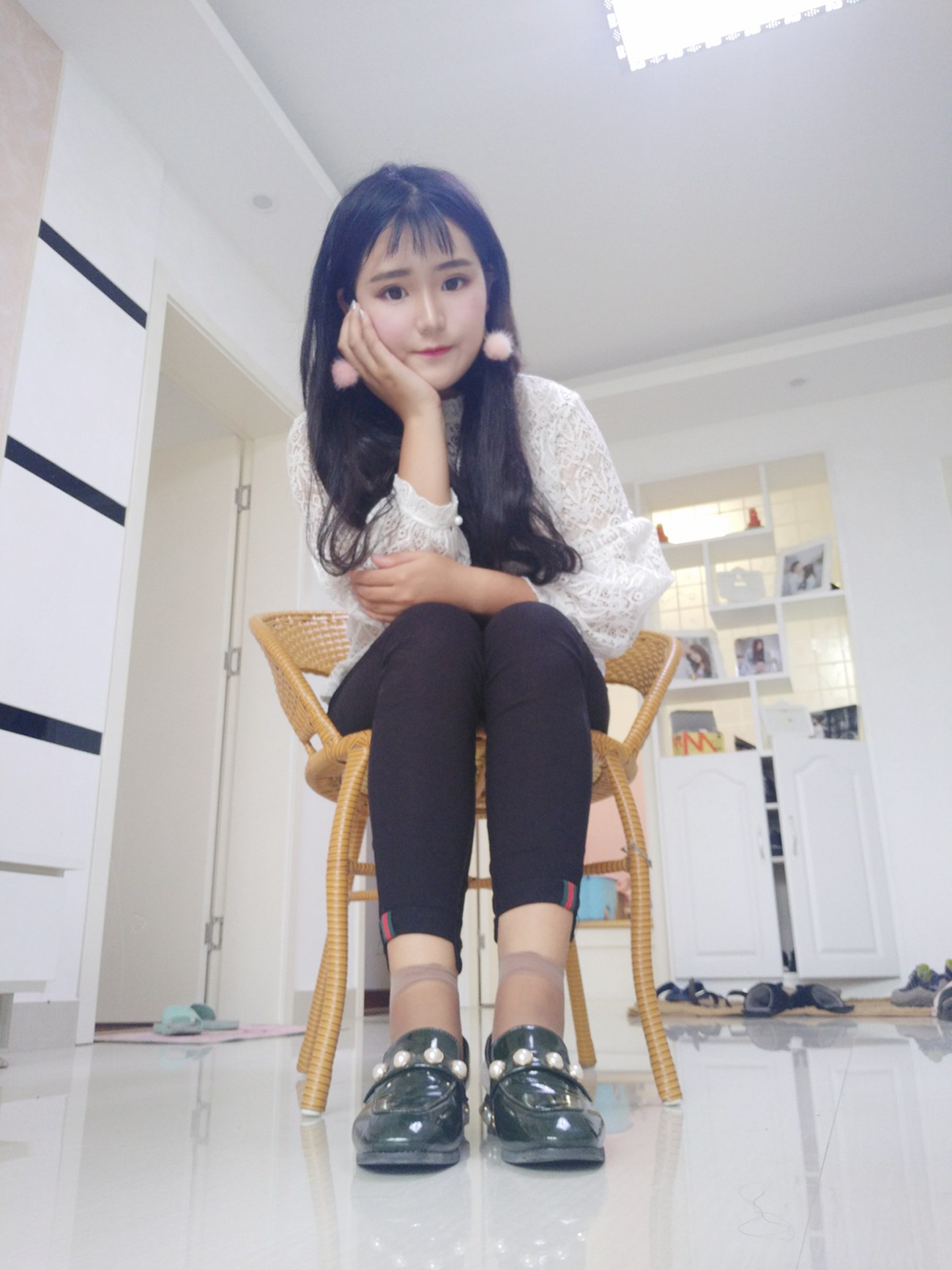 图片[35]-学妹校园寝室短丝系列033期 孙文惠[107P] – 速更版-美库