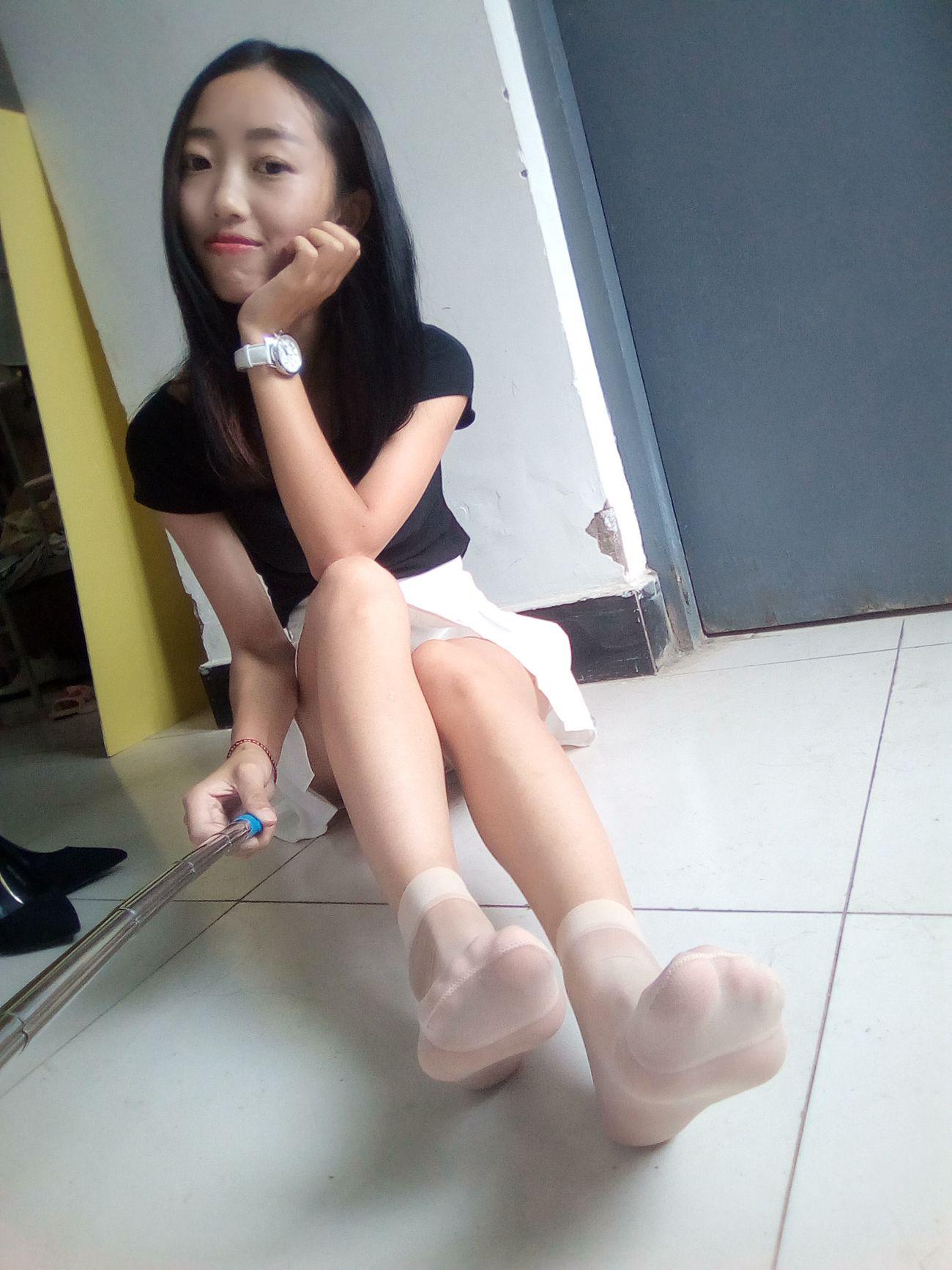 图片[36]-学妹校园寝室短丝系列034期 卫艺[190P] – 速更版-美库