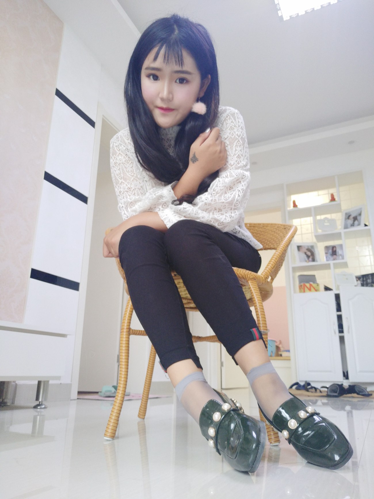 图片[53]-学妹校园寝室短丝系列033期 孙文惠[107P] – 速更版-美库