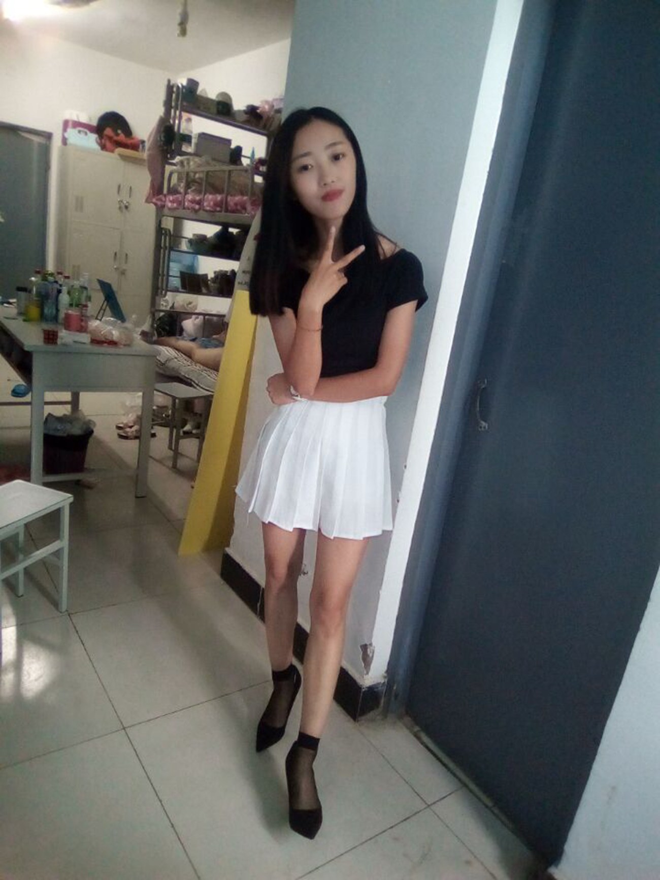 图片[45]-学妹校园寝室短丝系列034期 卫艺[190P] – 速更版-美库