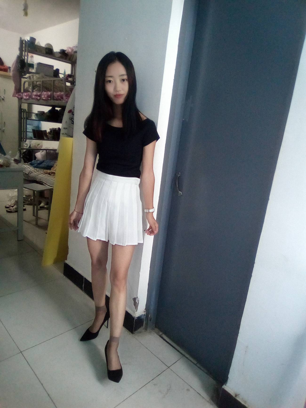 图片[47]-学妹校园寝室短丝系列034期 卫艺[190P] – 速更版-美库