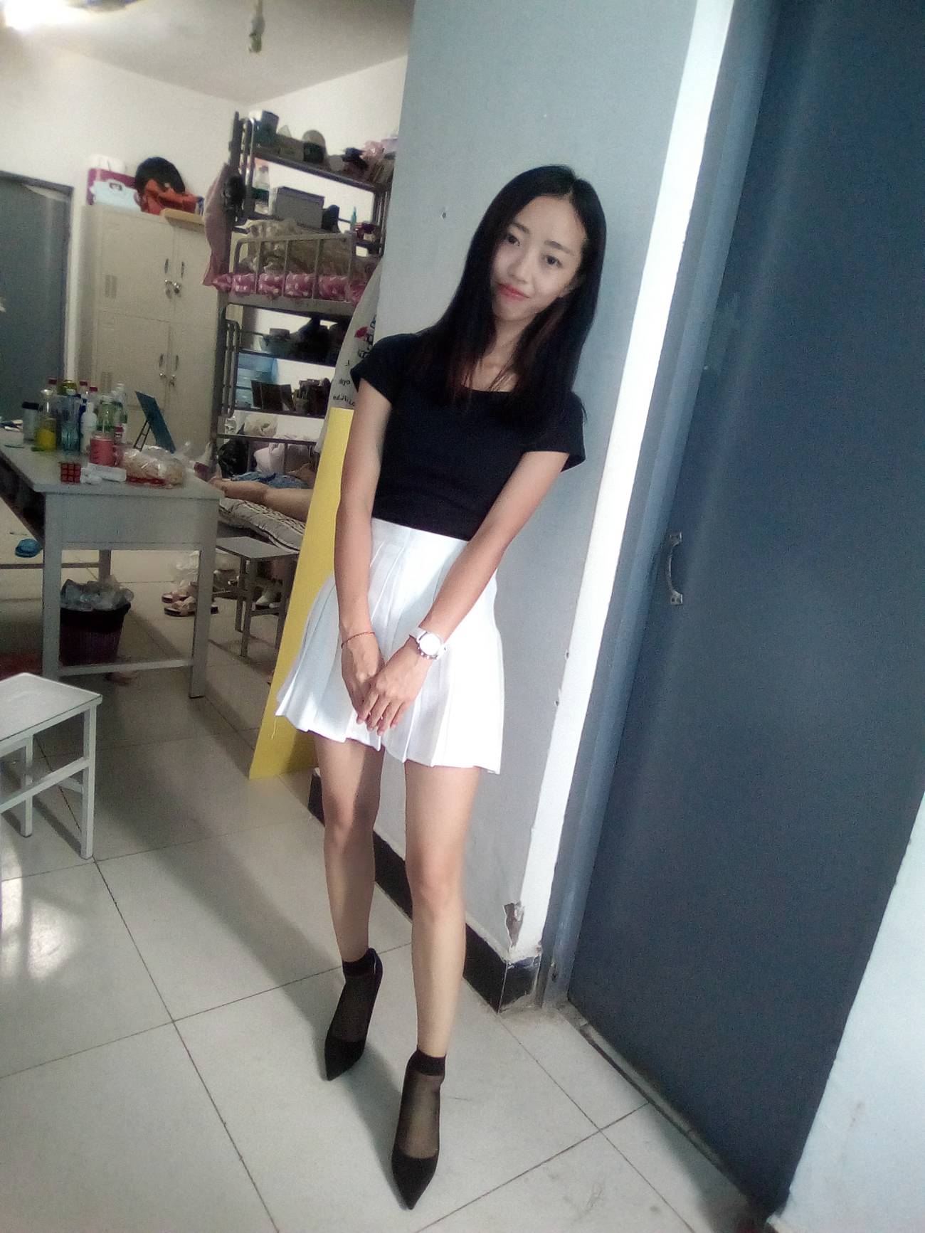 图片[58]-学妹校园寝室短丝系列034期 卫艺[190P] – 速更版-美库