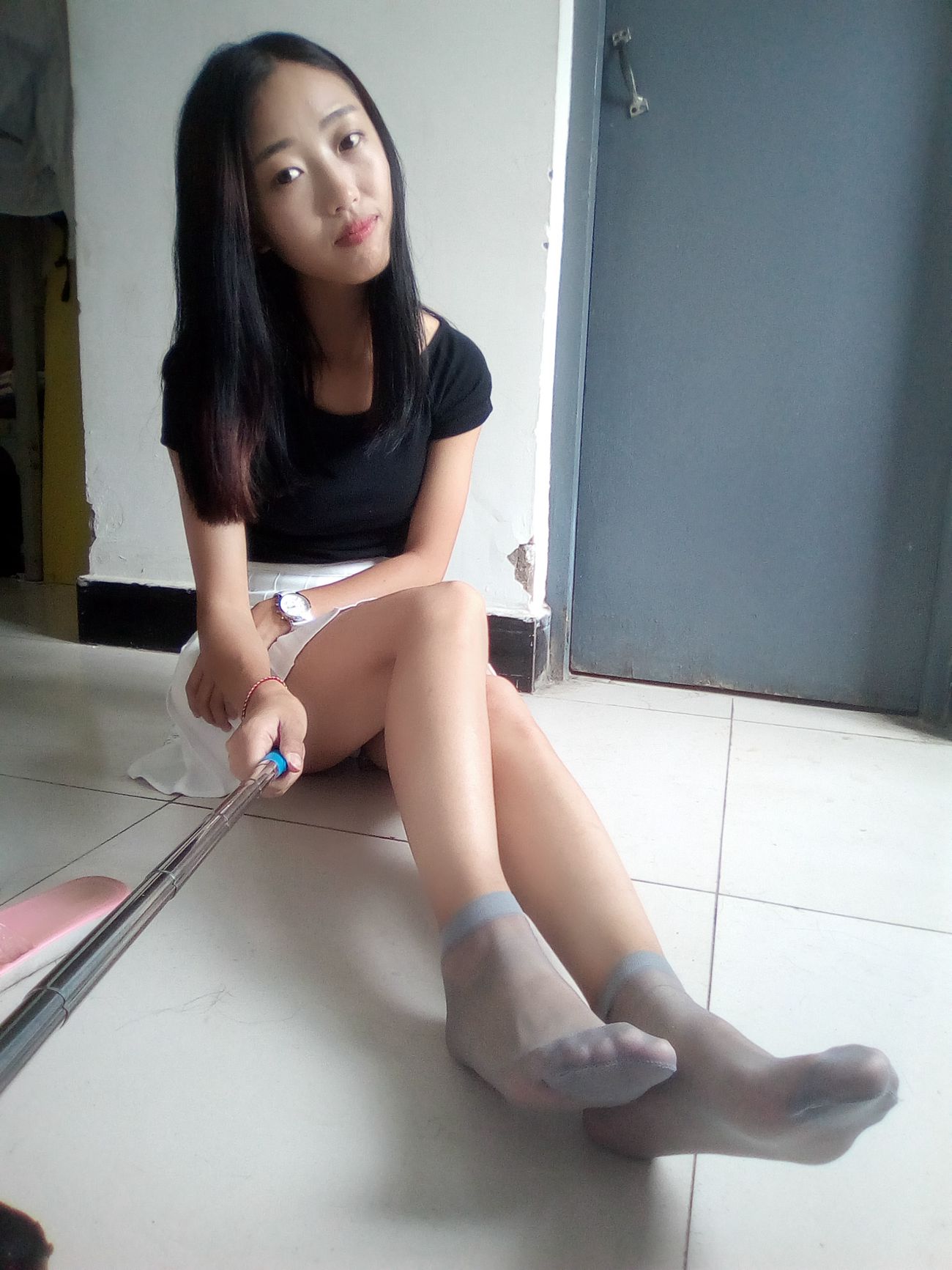 图片[63]-学妹校园寝室短丝系列034期 卫艺[190P] – 速更版-美库