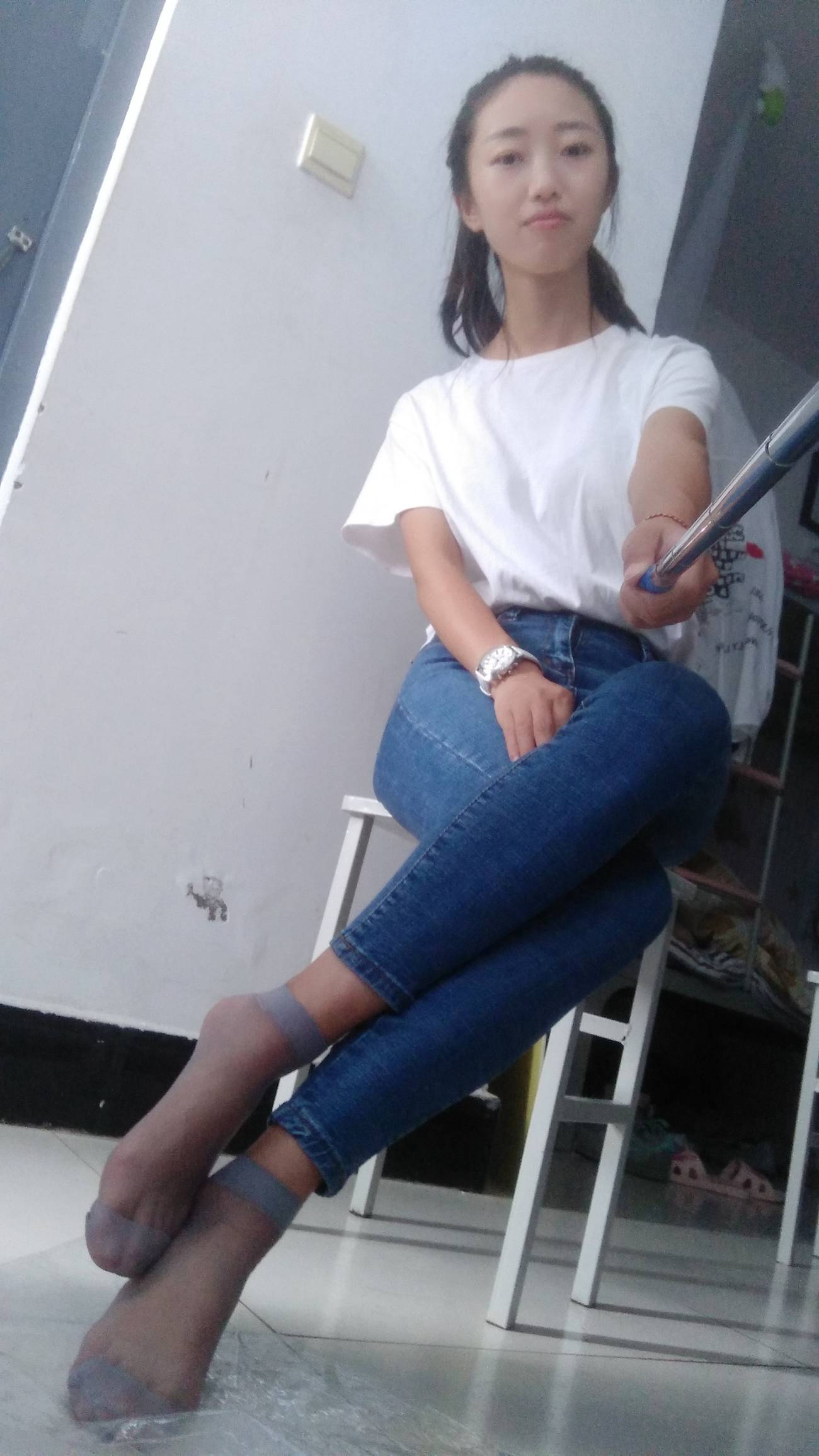 图片[66]-学妹校园寝室短丝系列034期 卫艺[190P] – 速更版-美库