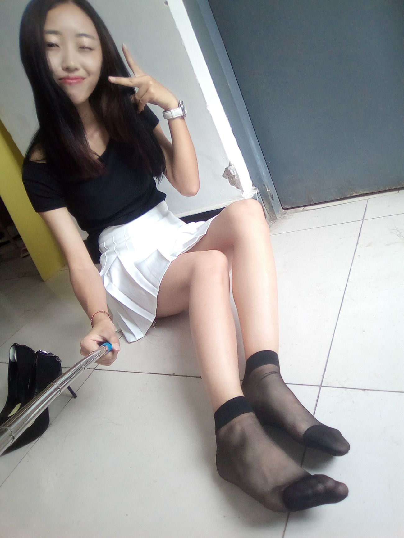 图片[70]-学妹校园寝室短丝系列034期 卫艺[190P] – 速更版-美库