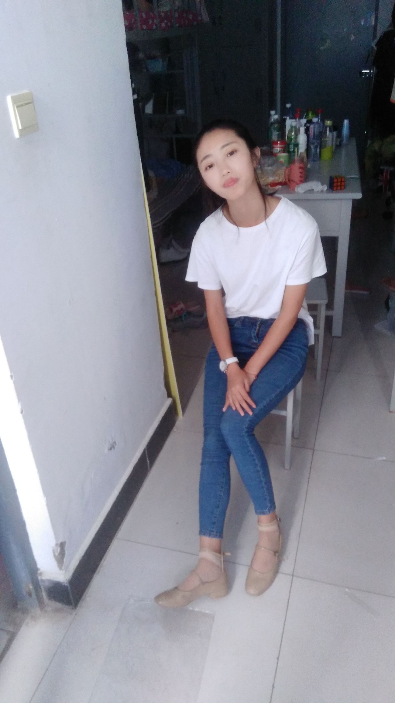 图片[78]-学妹校园寝室短丝系列034期 卫艺[190P] – 速更版-美库