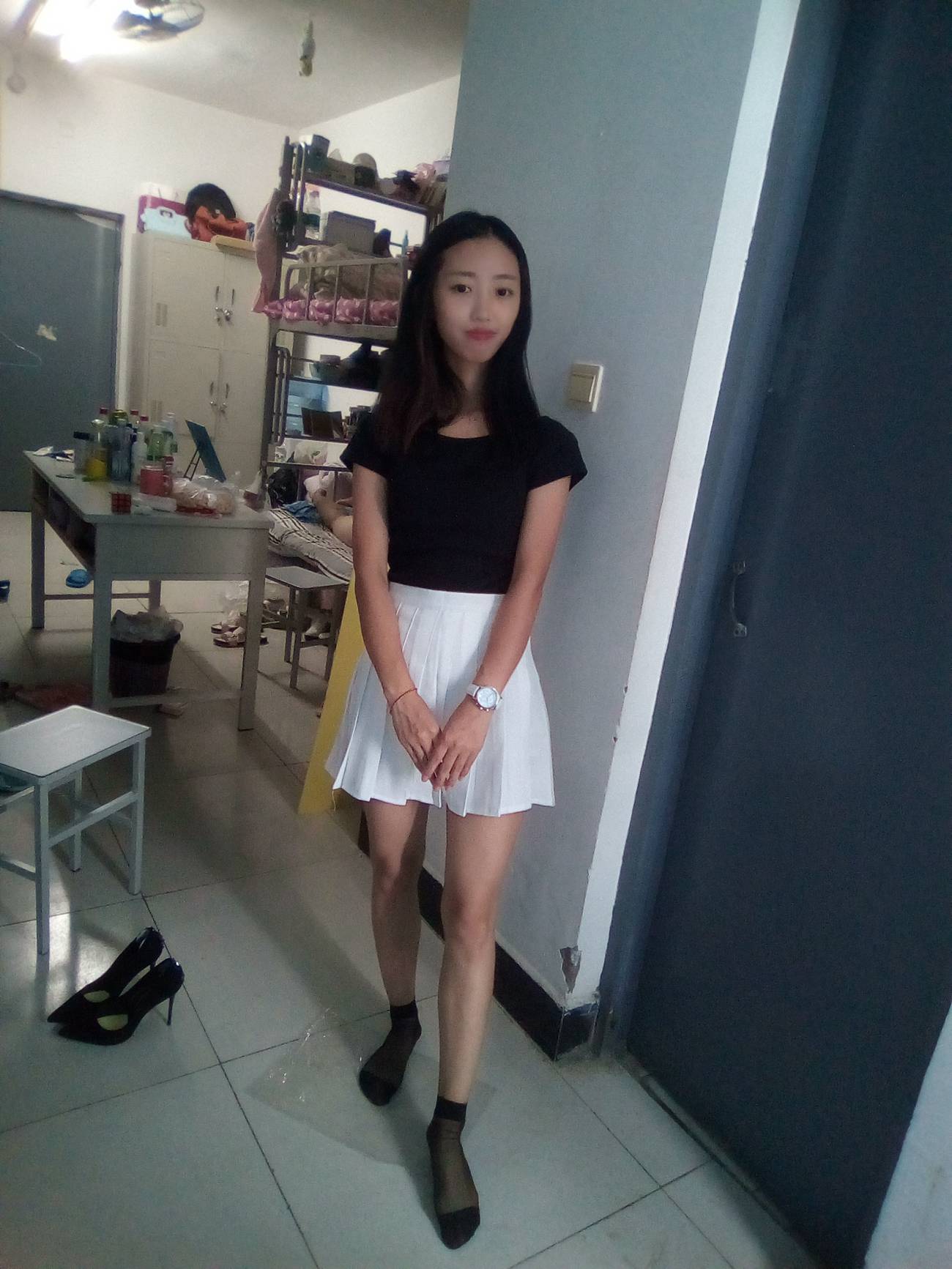 图片[82]-学妹校园寝室短丝系列034期 卫艺[190P] – 速更版-美库