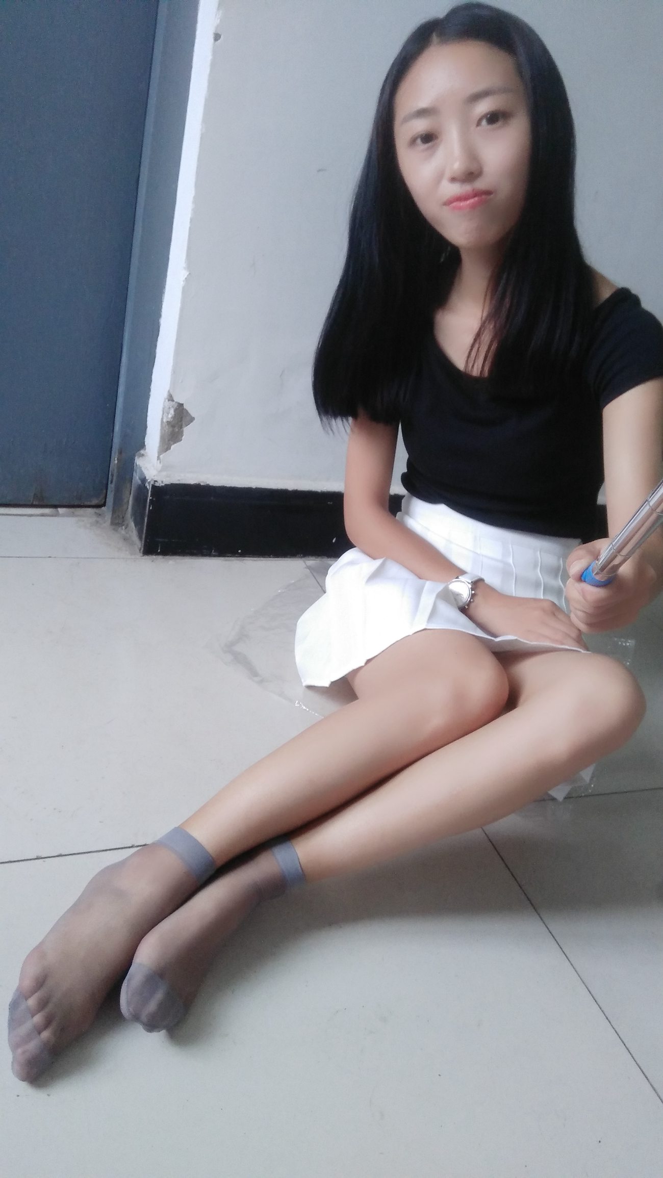 图片[86]-学妹校园寝室短丝系列034期 卫艺[190P] – 速更版-美库