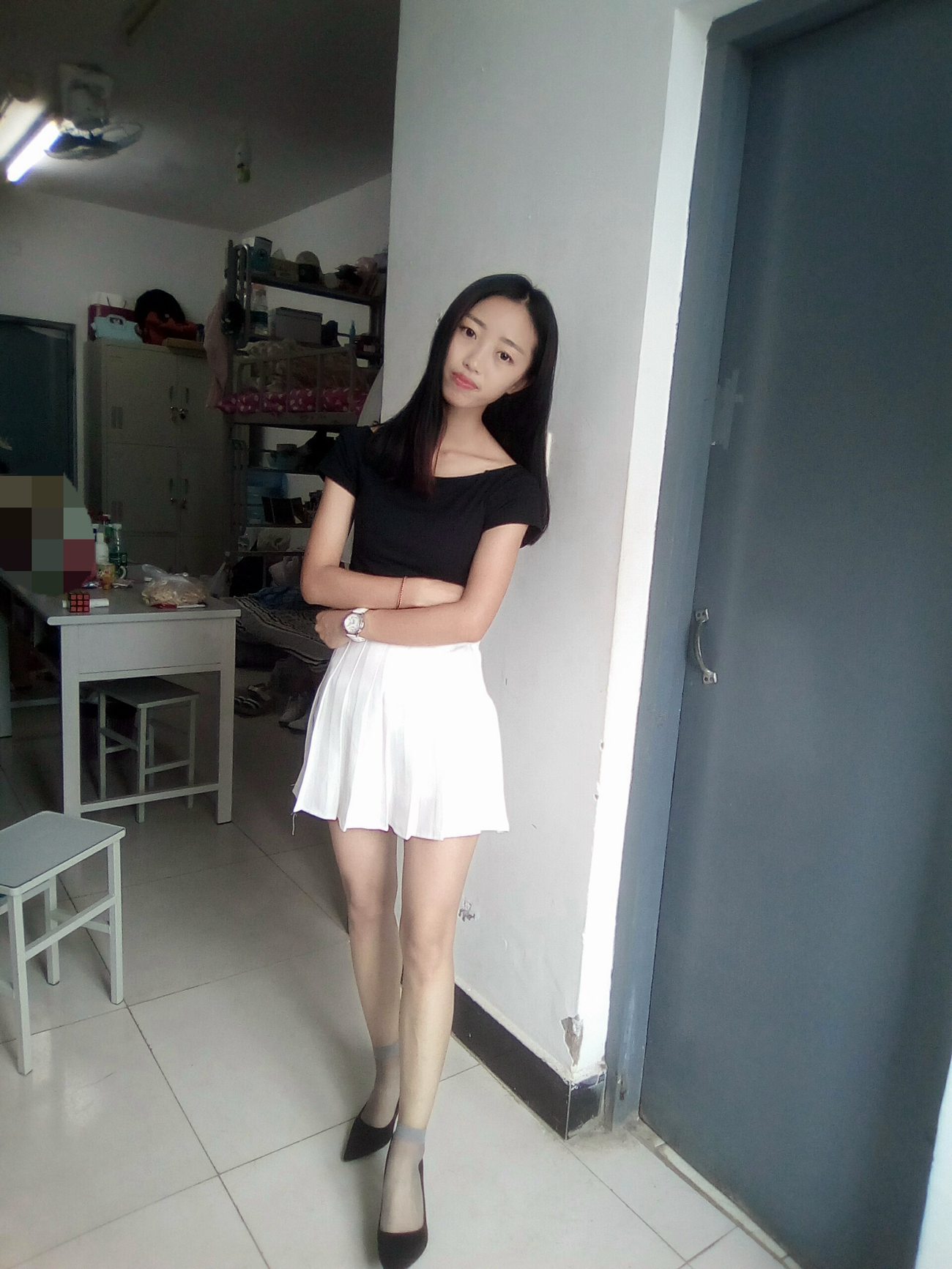 图片[88]-学妹校园寝室短丝系列034期 卫艺[190P] – 速更版-美库