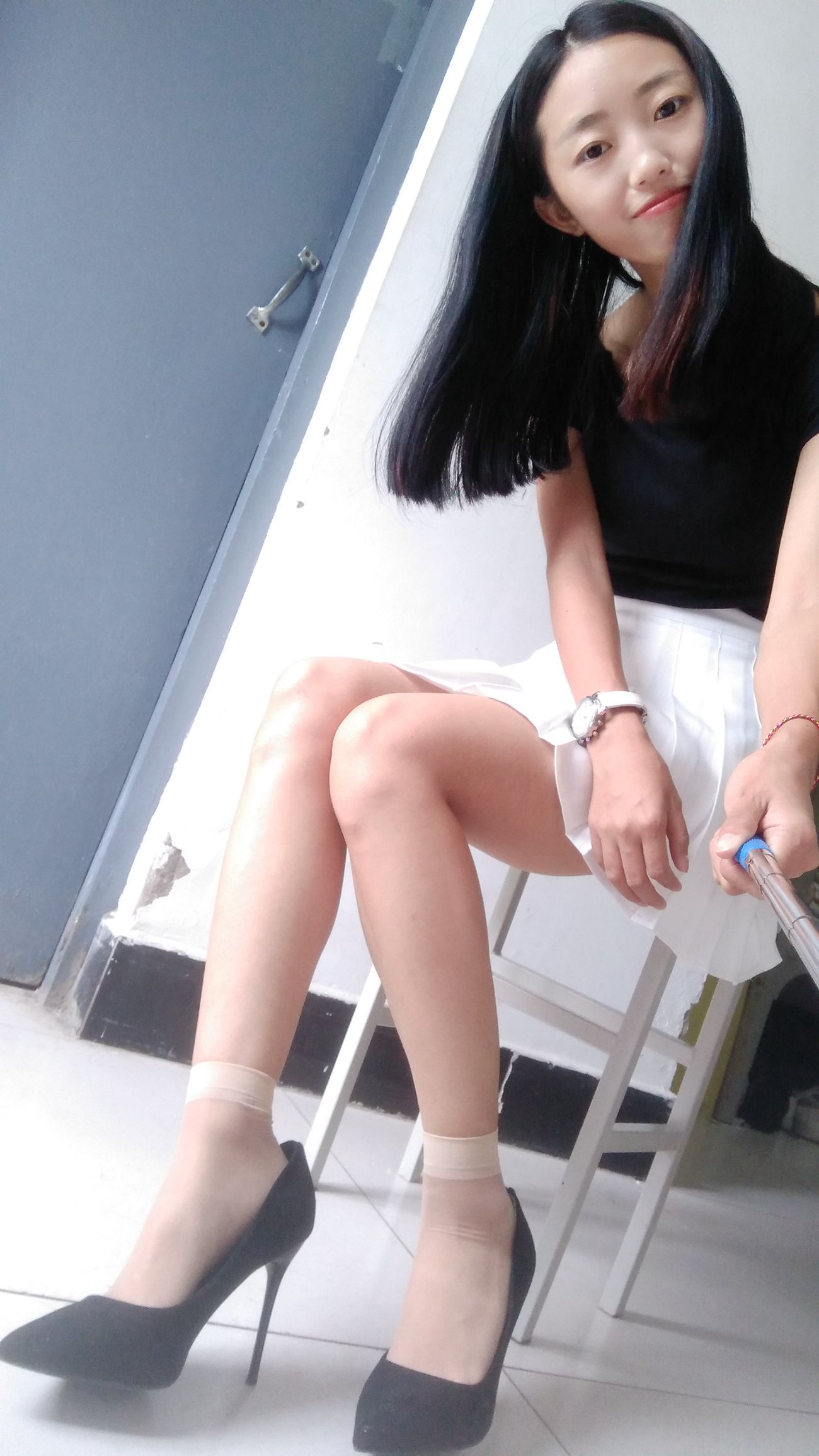 图片[89]-学妹校园寝室短丝系列034期 卫艺[190P] – 速更版-美库