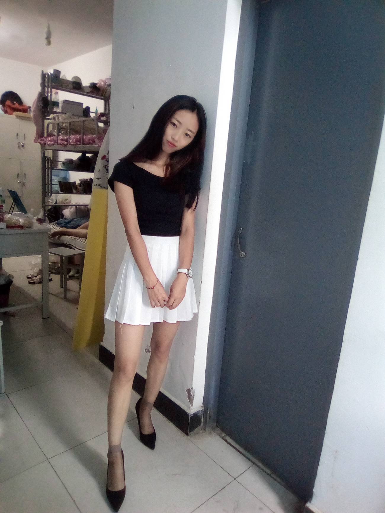 图片[95]-学妹校园寝室短丝系列034期 卫艺[190P] – 速更版-美库