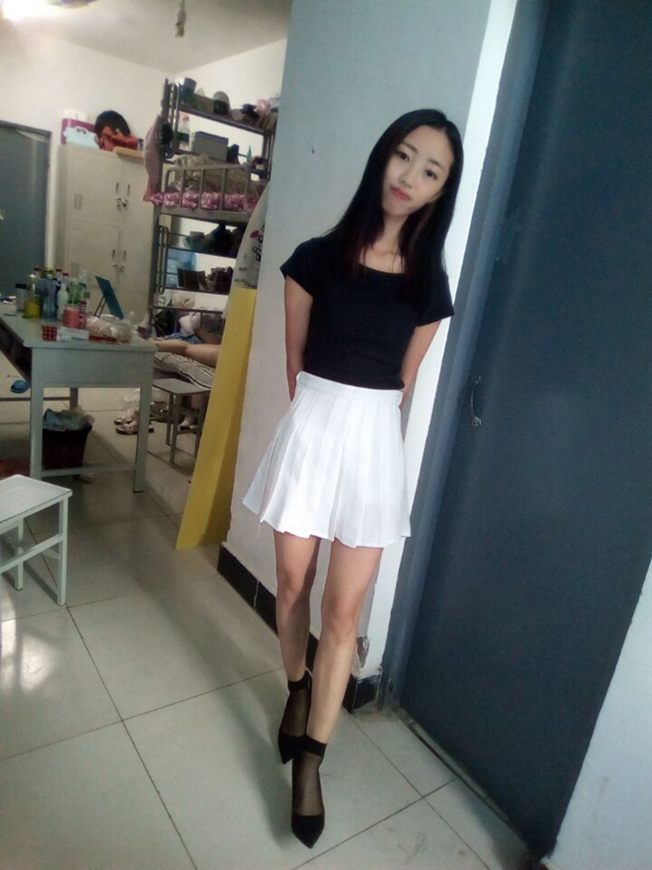 图片[99]-学妹校园寝室短丝系列034期 卫艺[190P] – 速更版-美库