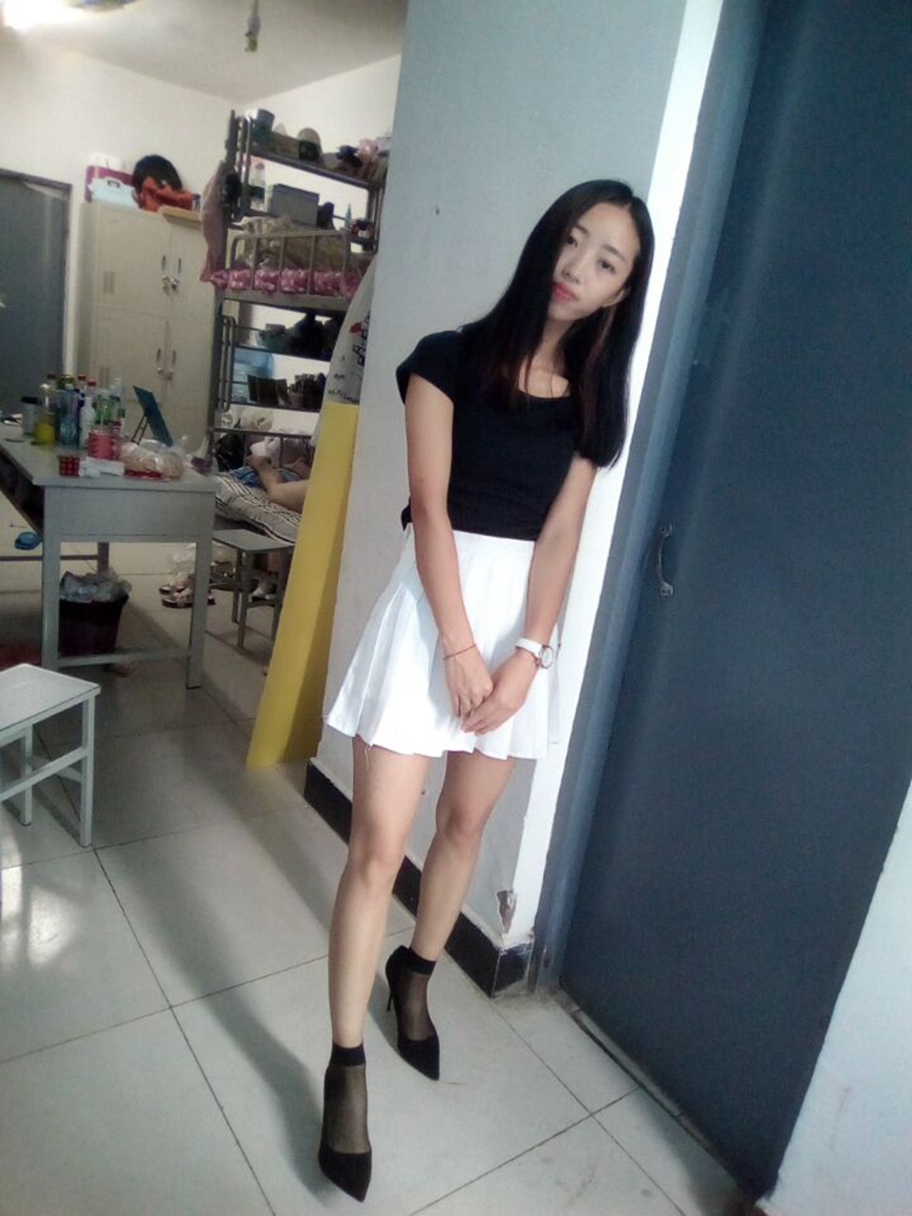 图片[103]-学妹校园寝室短丝系列034期 卫艺[190P] – 速更版-美库