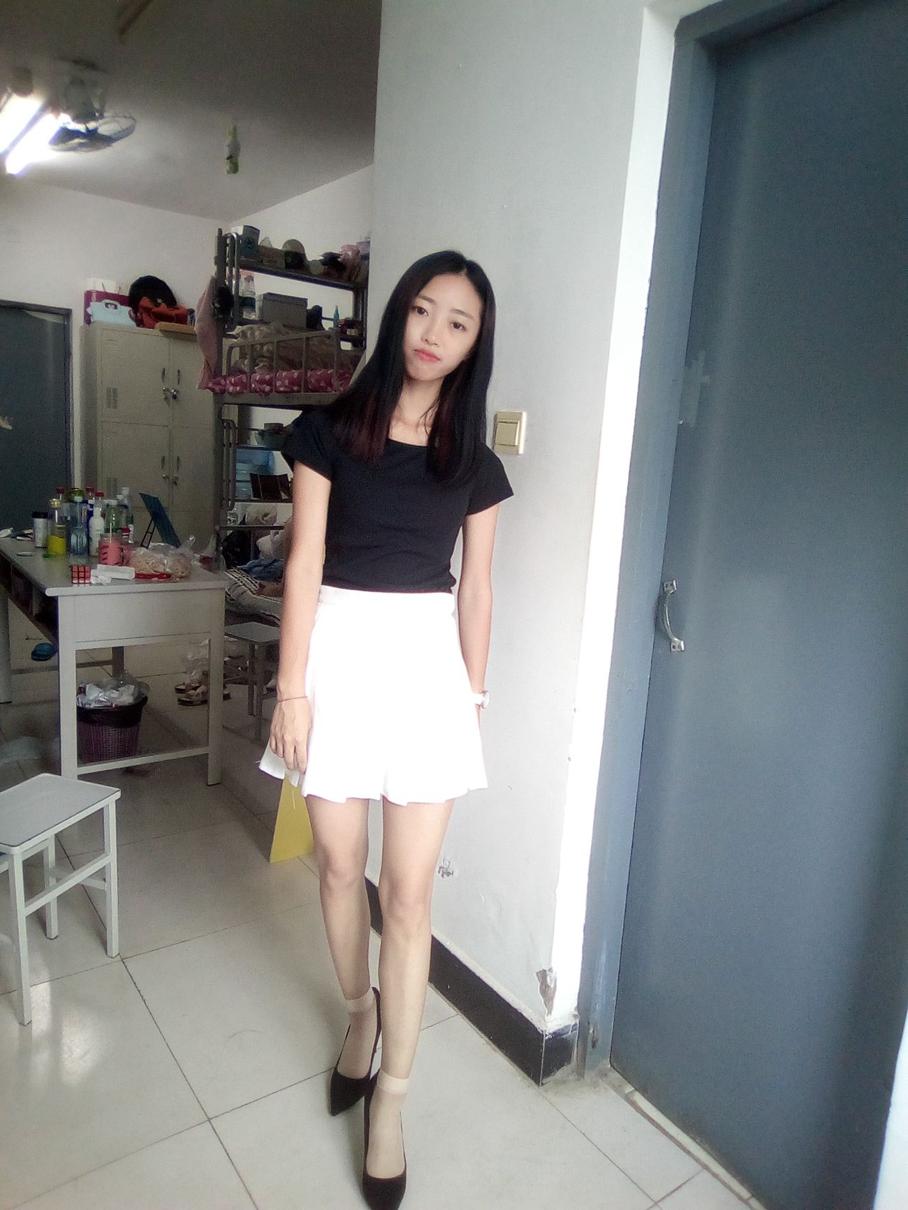 图片[106]-学妹校园寝室短丝系列034期 卫艺[190P] – 速更版-美库