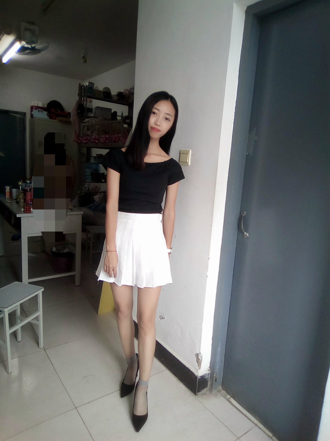 图片[110]-学妹校园寝室短丝系列034期 卫艺[190P] – 速更版-美库