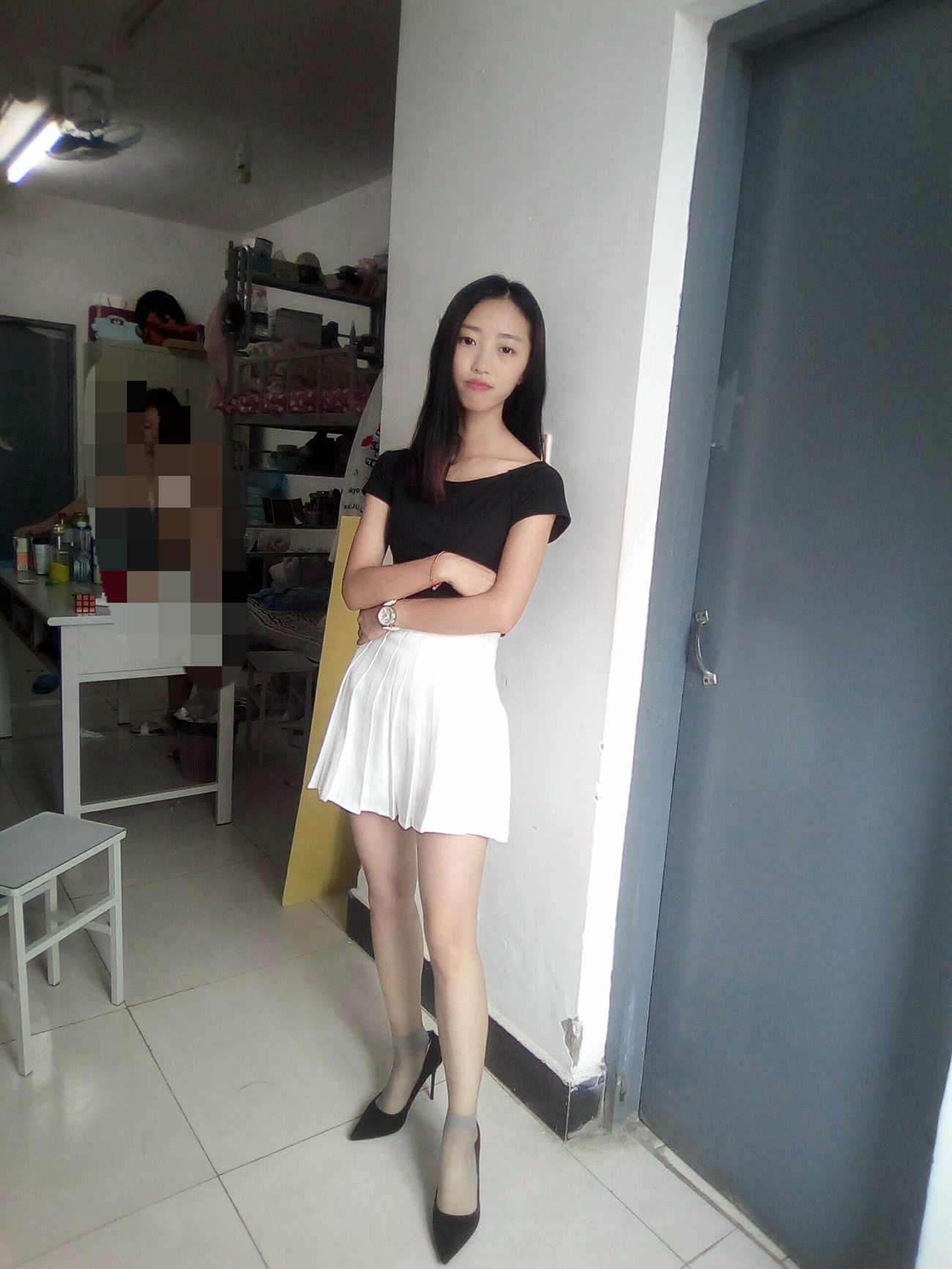 图片[108]-学妹校园寝室短丝系列034期 卫艺[190P] – 速更版-美库