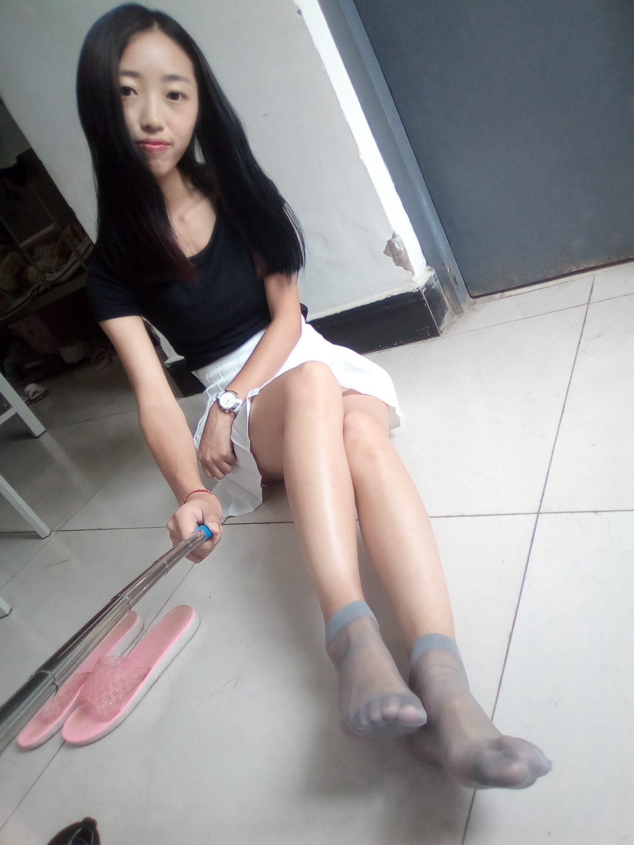 图片[109]-学妹校园寝室短丝系列034期 卫艺[190P] – 速更版-美库