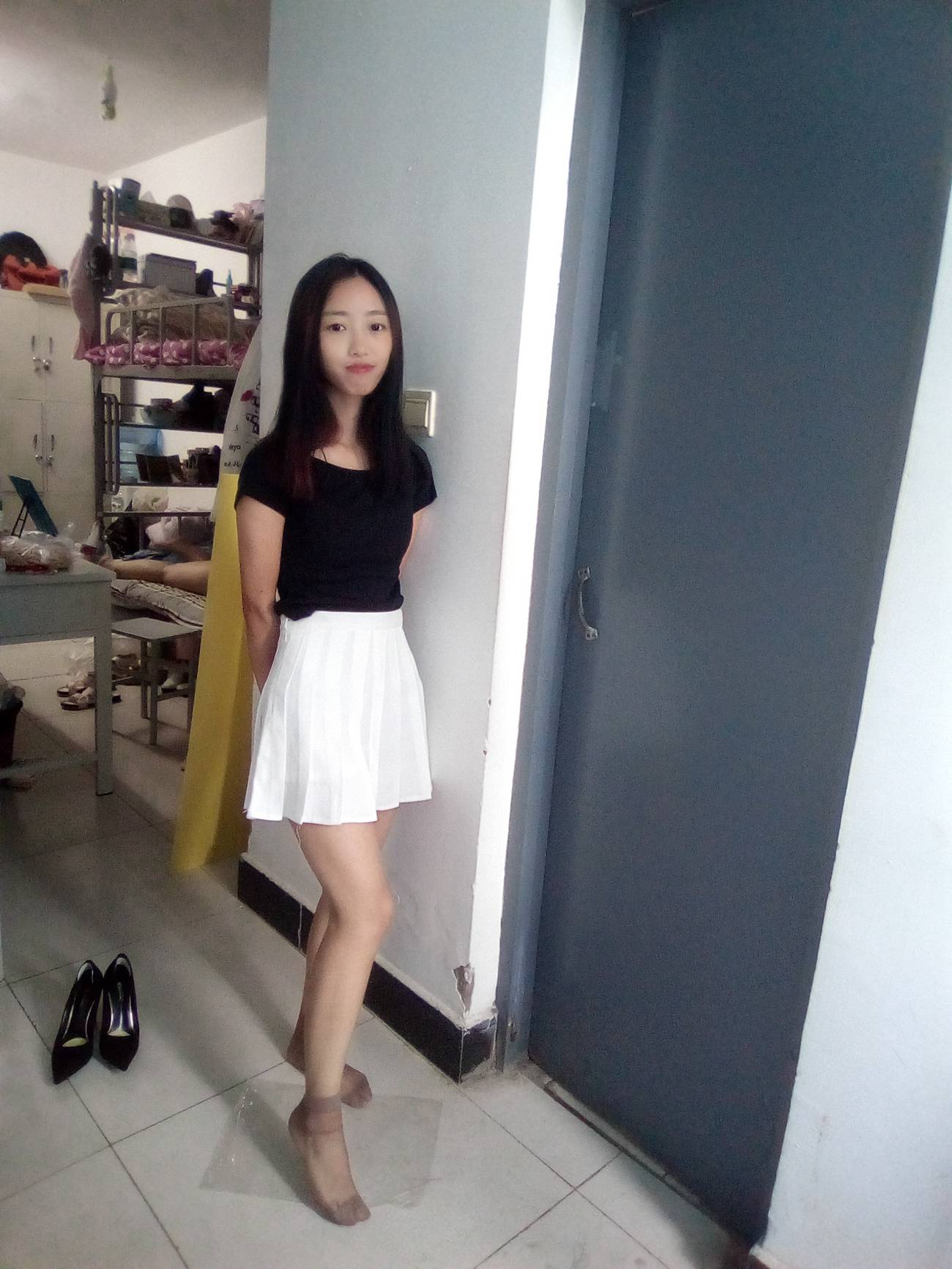 图片[113]-学妹校园寝室短丝系列034期 卫艺[190P] – 速更版-美库