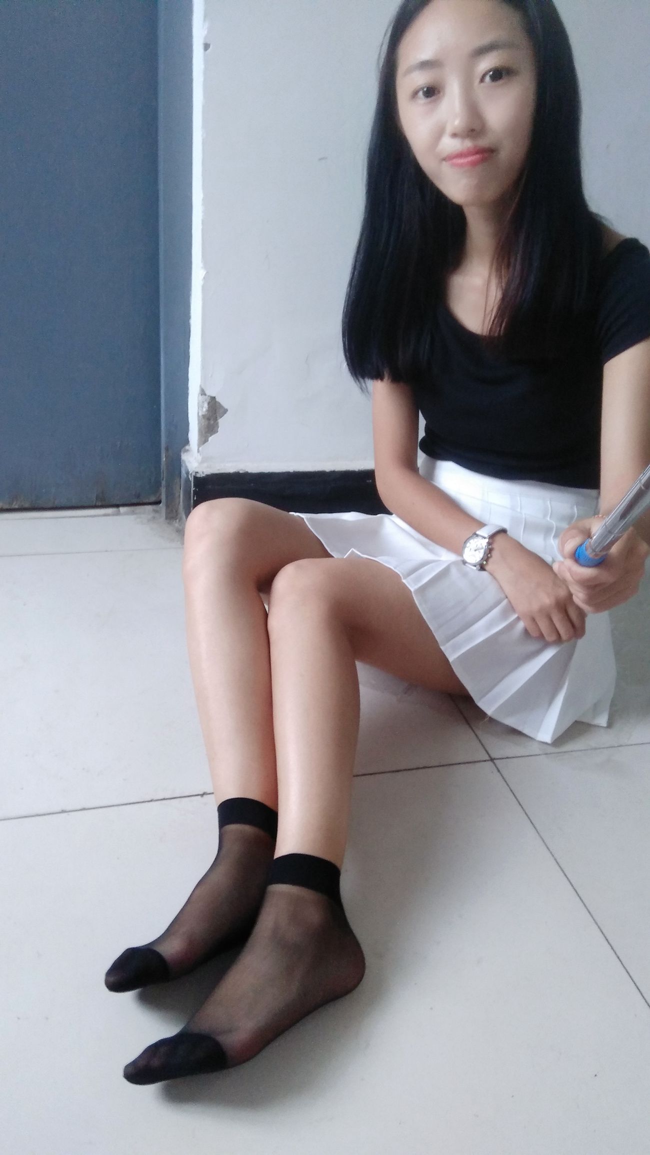 图片[142]-学妹校园寝室短丝系列034期 卫艺[190P] – 速更版-美库