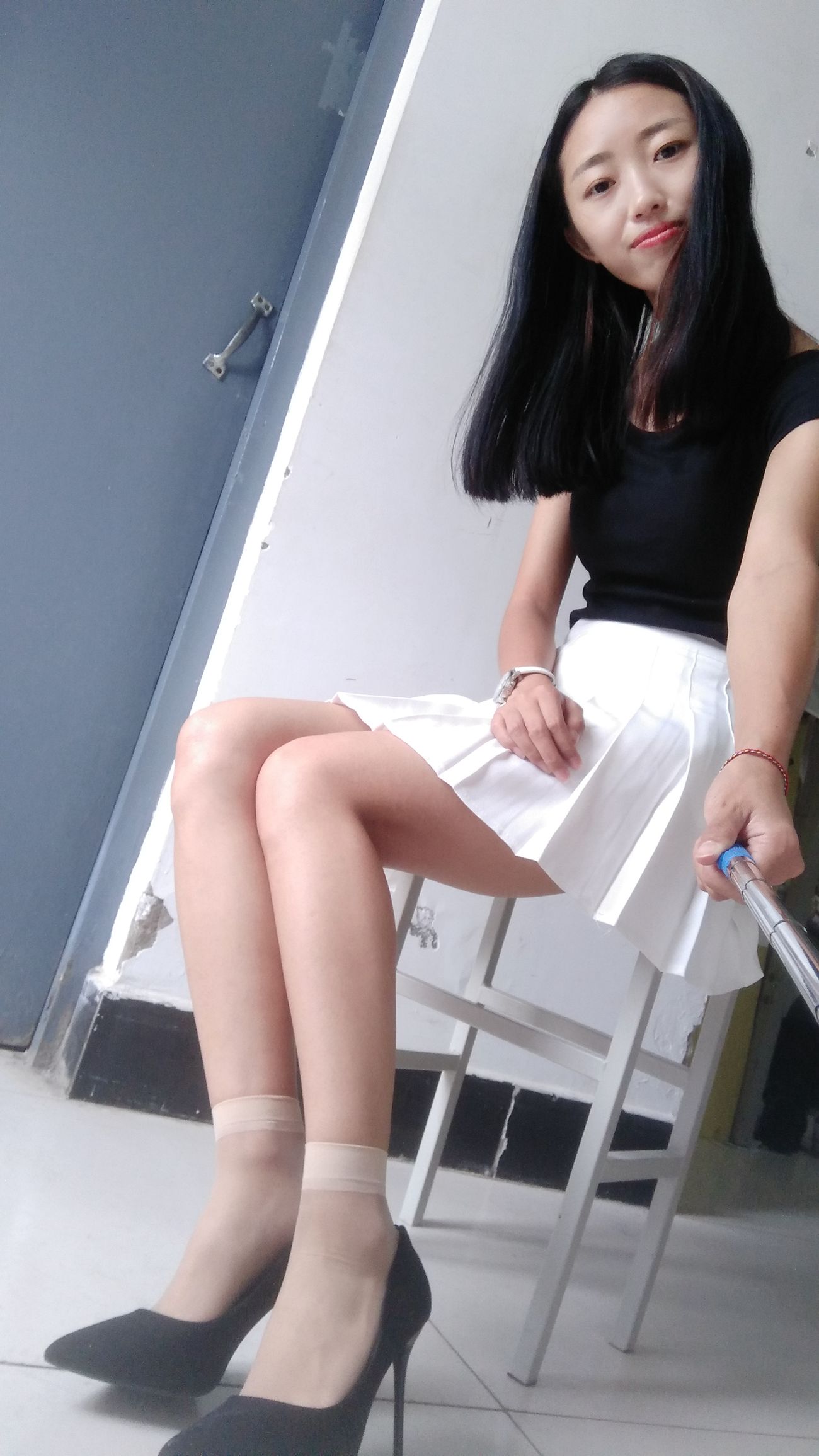 图片[143]-学妹校园寝室短丝系列034期 卫艺[190P] – 速更版-美库