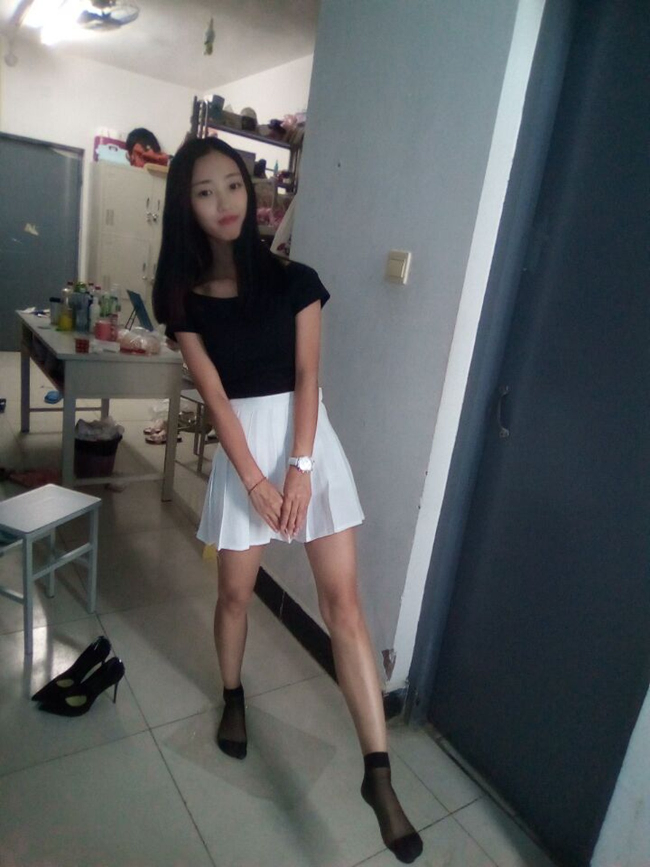 图片[153]-学妹校园寝室短丝系列034期 卫艺[190P] – 速更版-美库