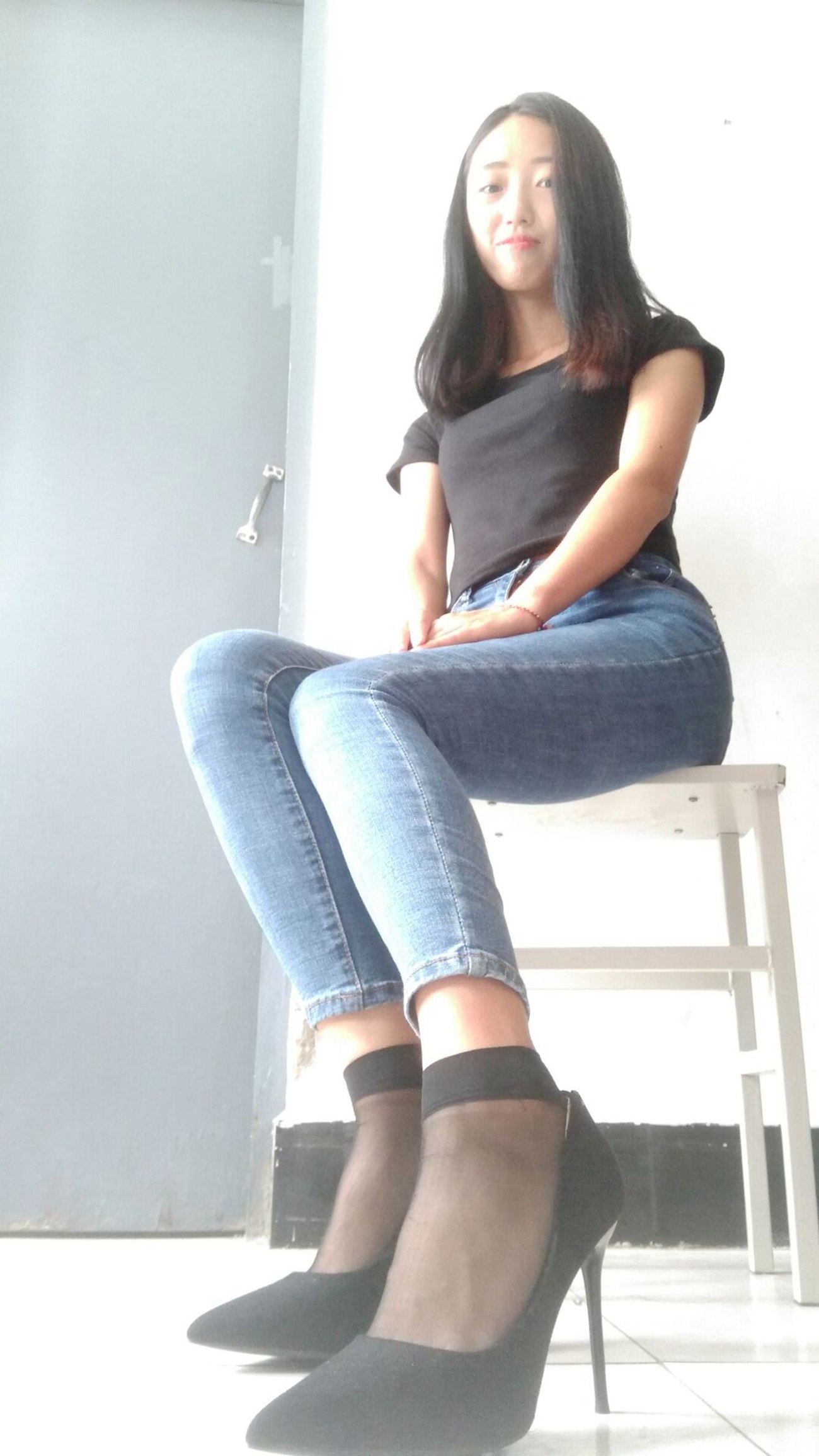 图片[154]-学妹校园寝室短丝系列034期 卫艺[190P] – 速更版-美库