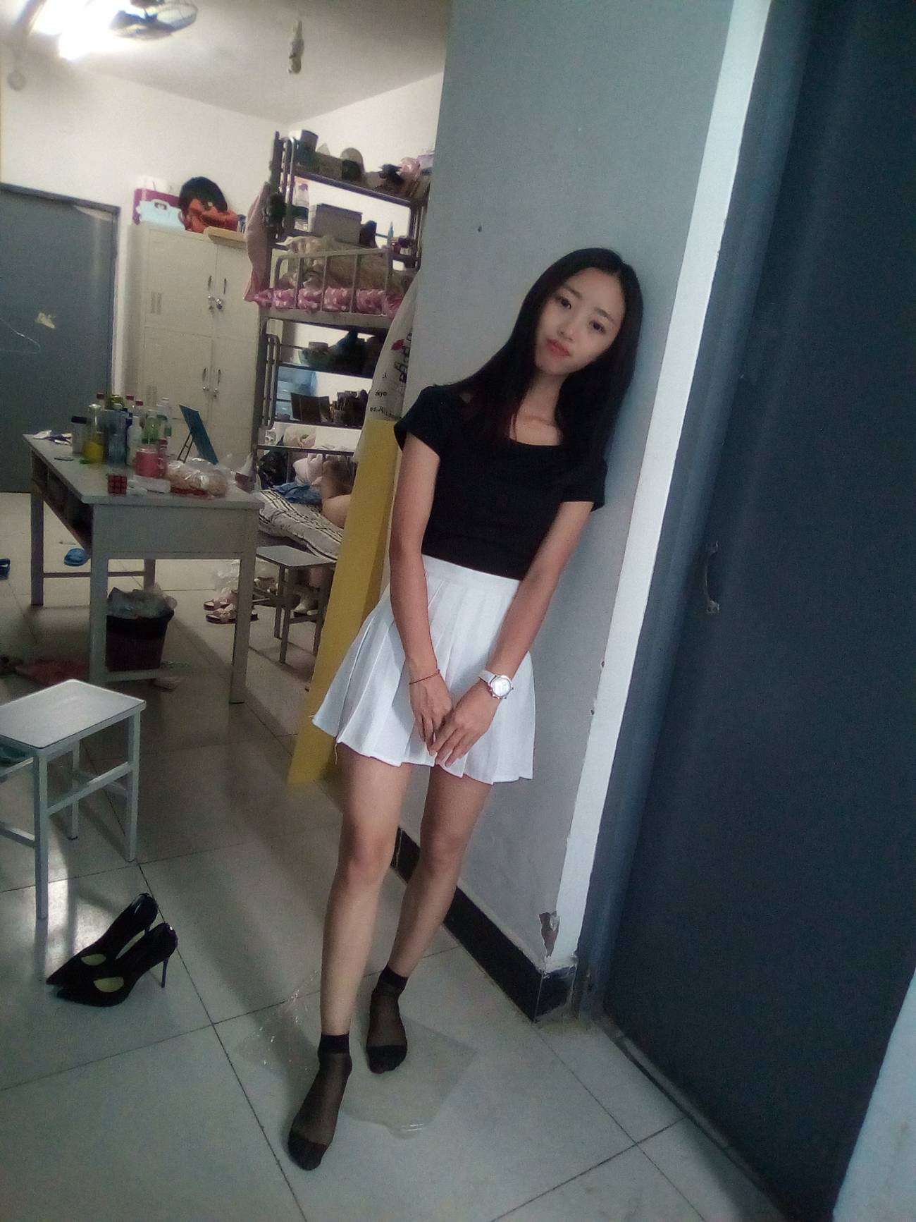 图片[173]-学妹校园寝室短丝系列034期 卫艺[190P] – 速更版-美库