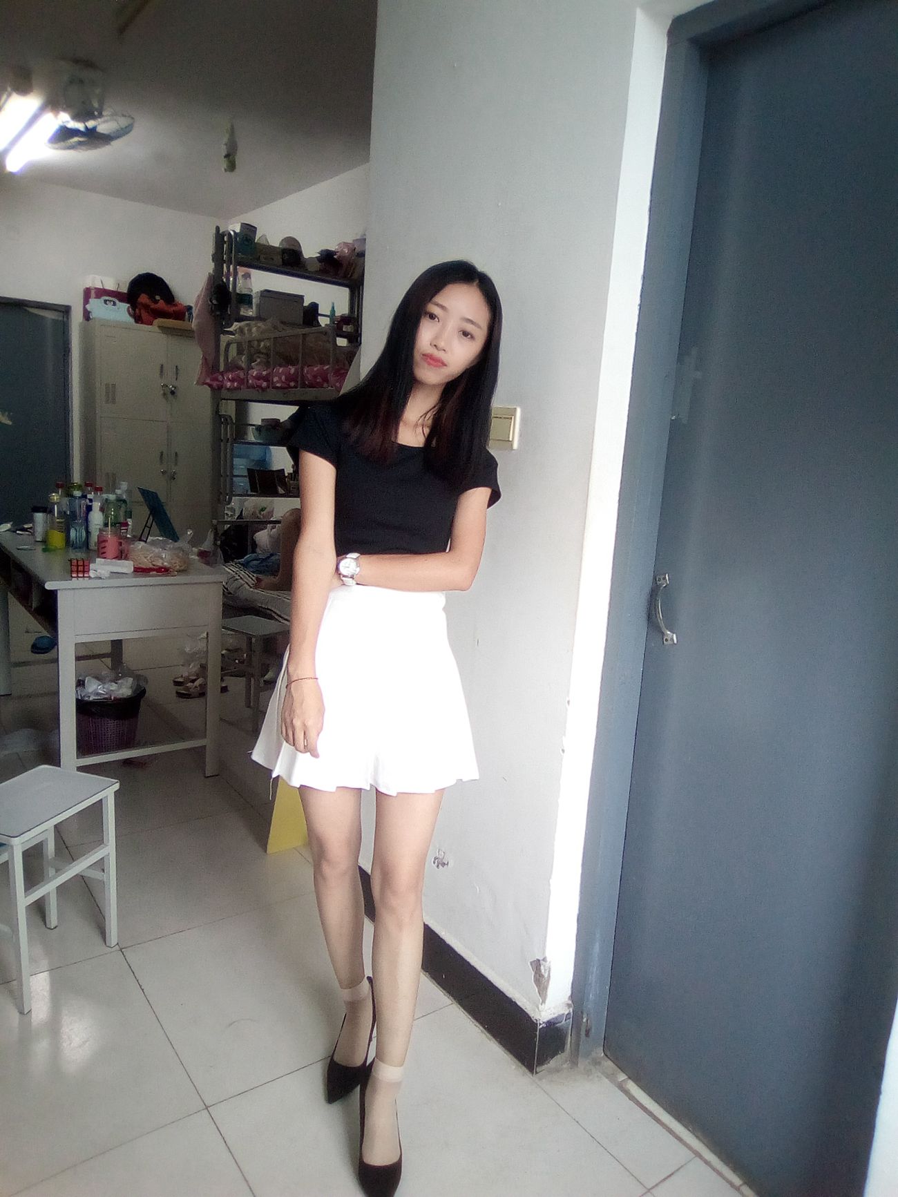 图片[172]-学妹校园寝室短丝系列034期 卫艺[190P] – 速更版-美库