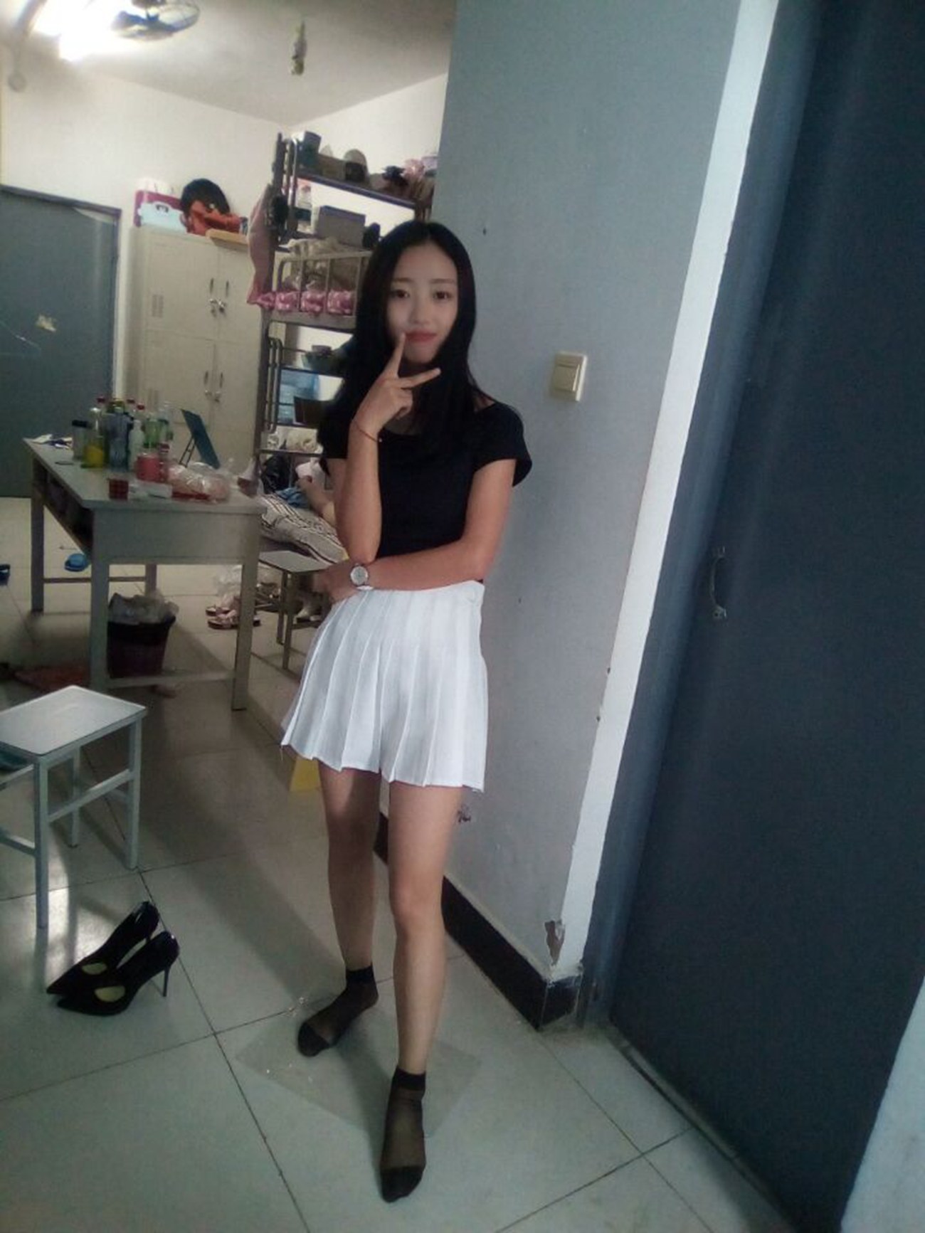 图片[178]-学妹校园寝室短丝系列034期 卫艺[190P] – 速更版-美库