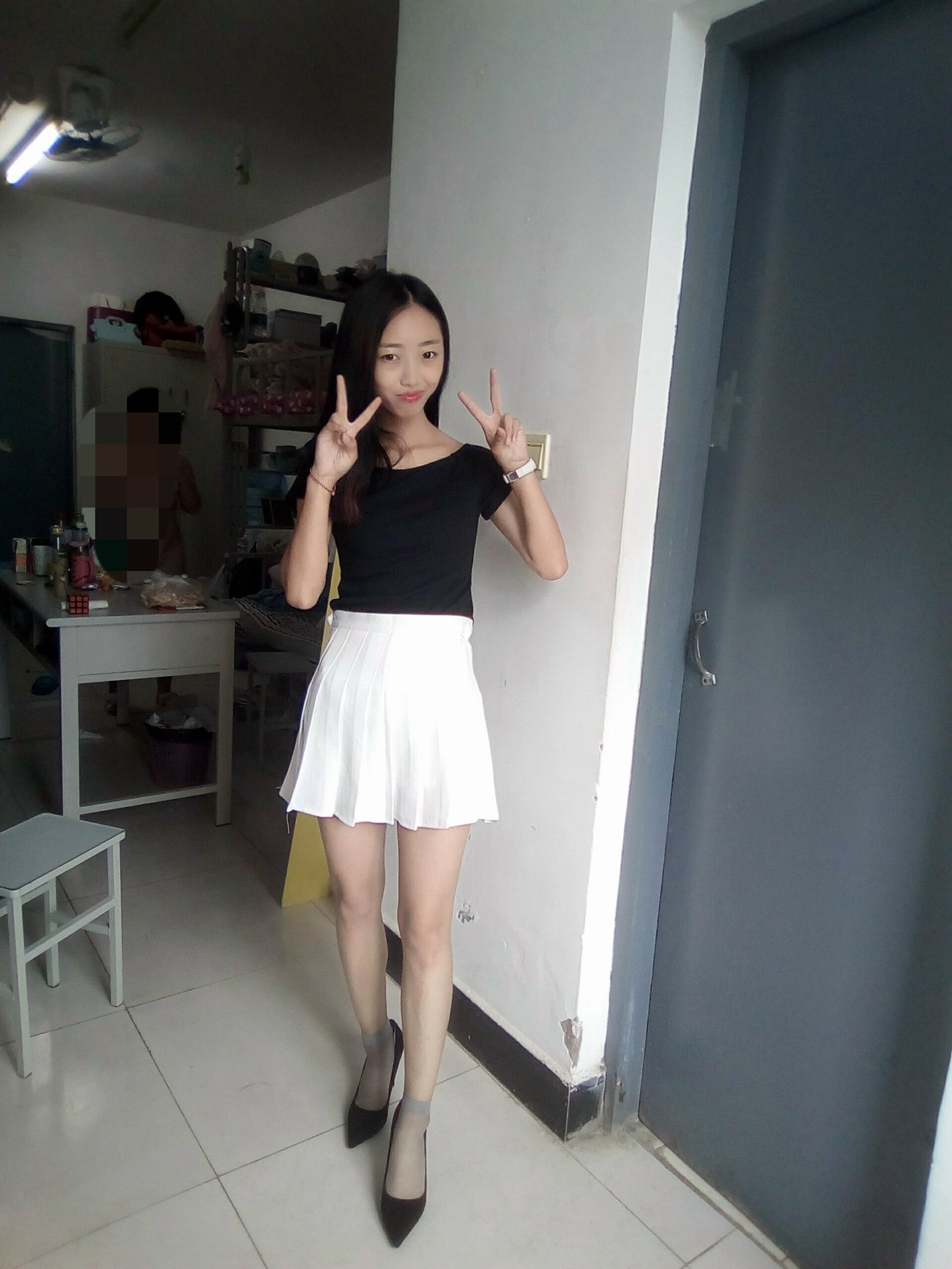 图片[187]-学妹校园寝室短丝系列034期 卫艺[190P] – 速更版-美库