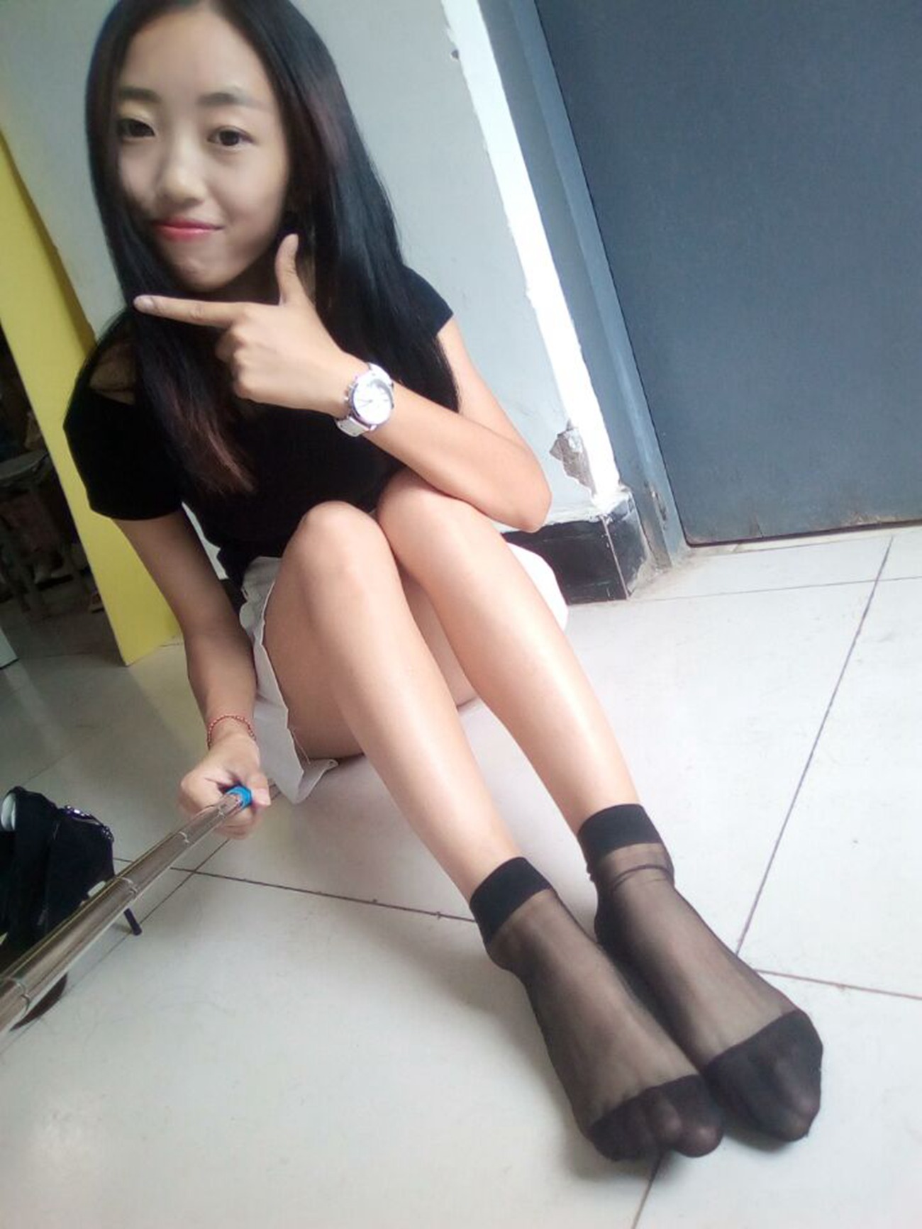 图片[190]-学妹校园寝室短丝系列034期 卫艺[190P] – 速更版-美库