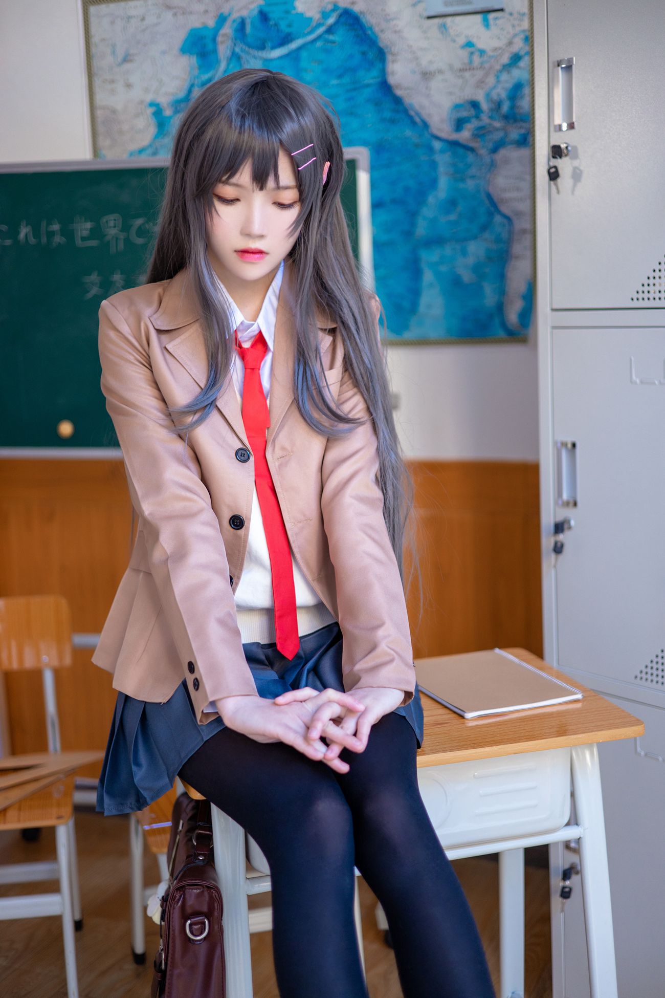 图片[26]-桜桃喵 – 麻衣制服 [52P] – 速更版-美库