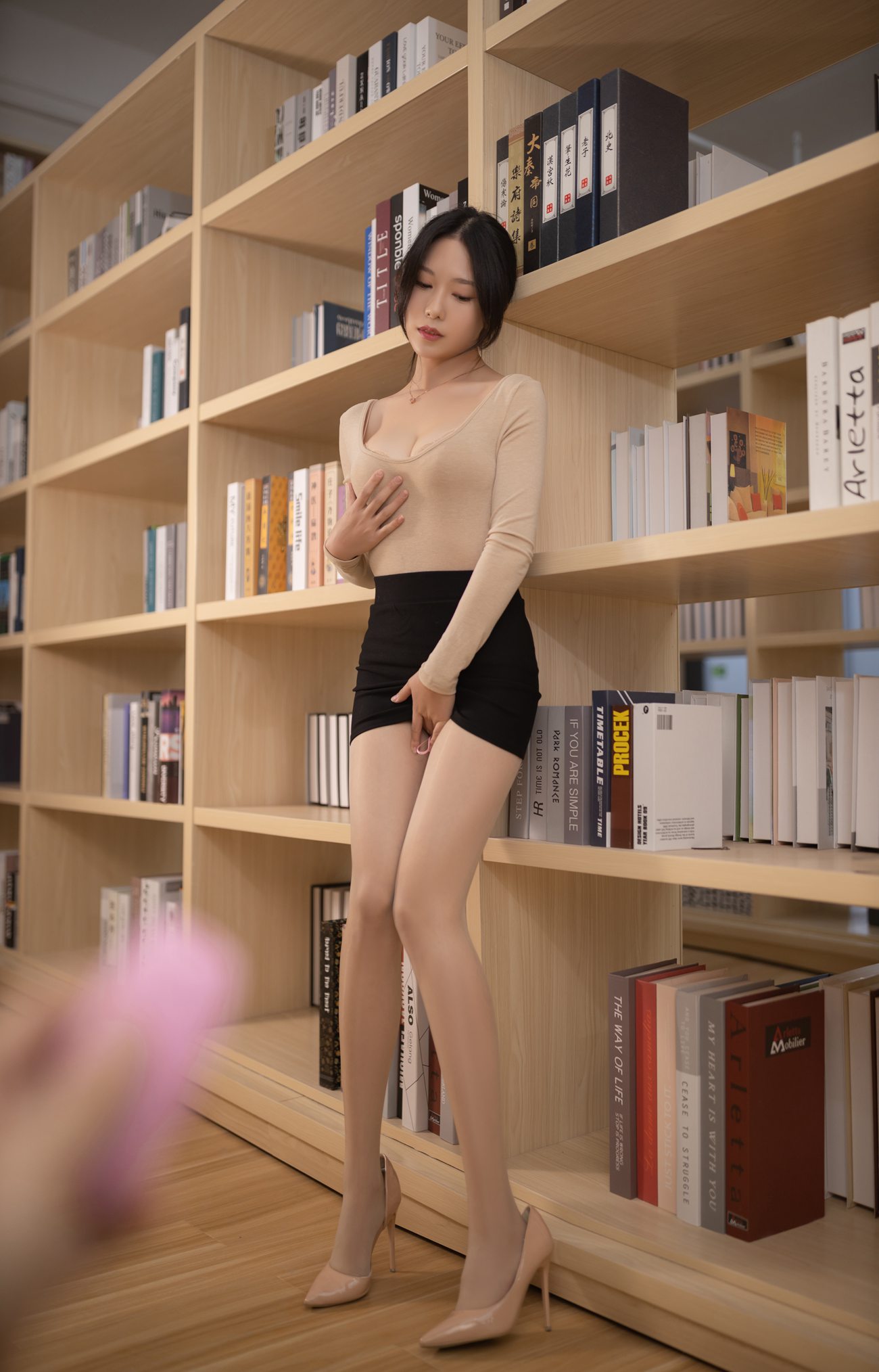 图片[24]-抖娘-利世图集 – 图书馆事件 [47P] – 速更版-美库