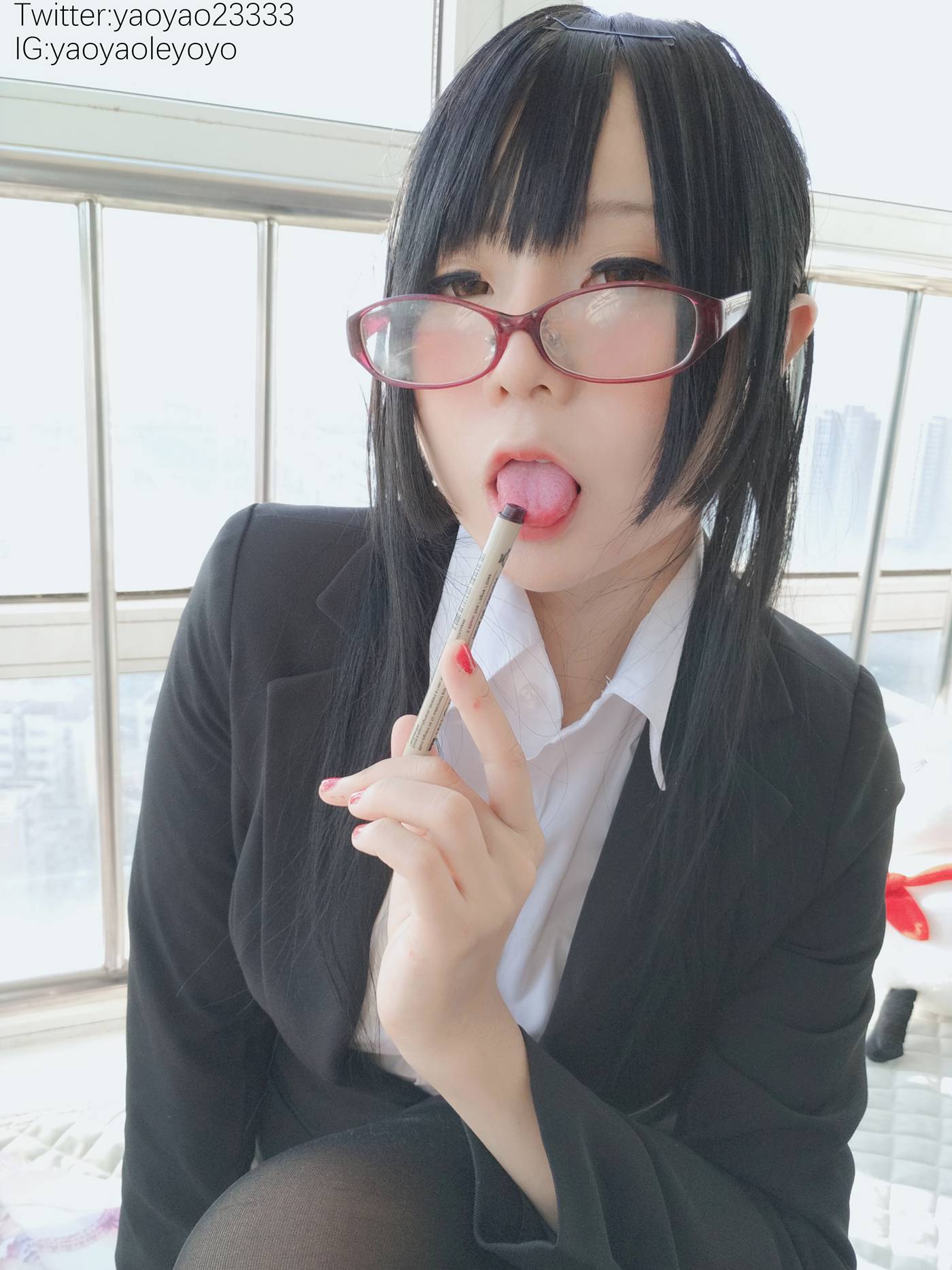 萌妹子Coser摇摇乐yoyo - 补习老师 [66P] - 速更版-艺库
