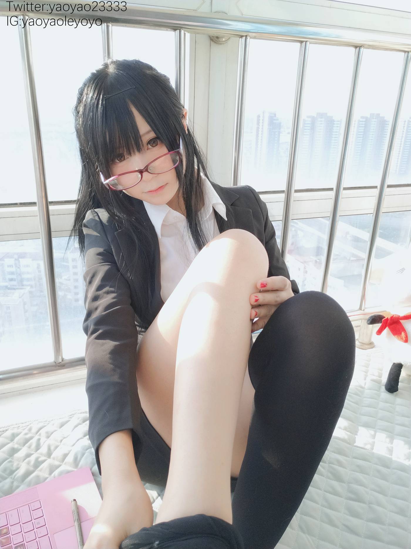 图片[16]-萌妹子Coser摇摇乐yoyo – 补习老师 [66P] – 速更版-美库