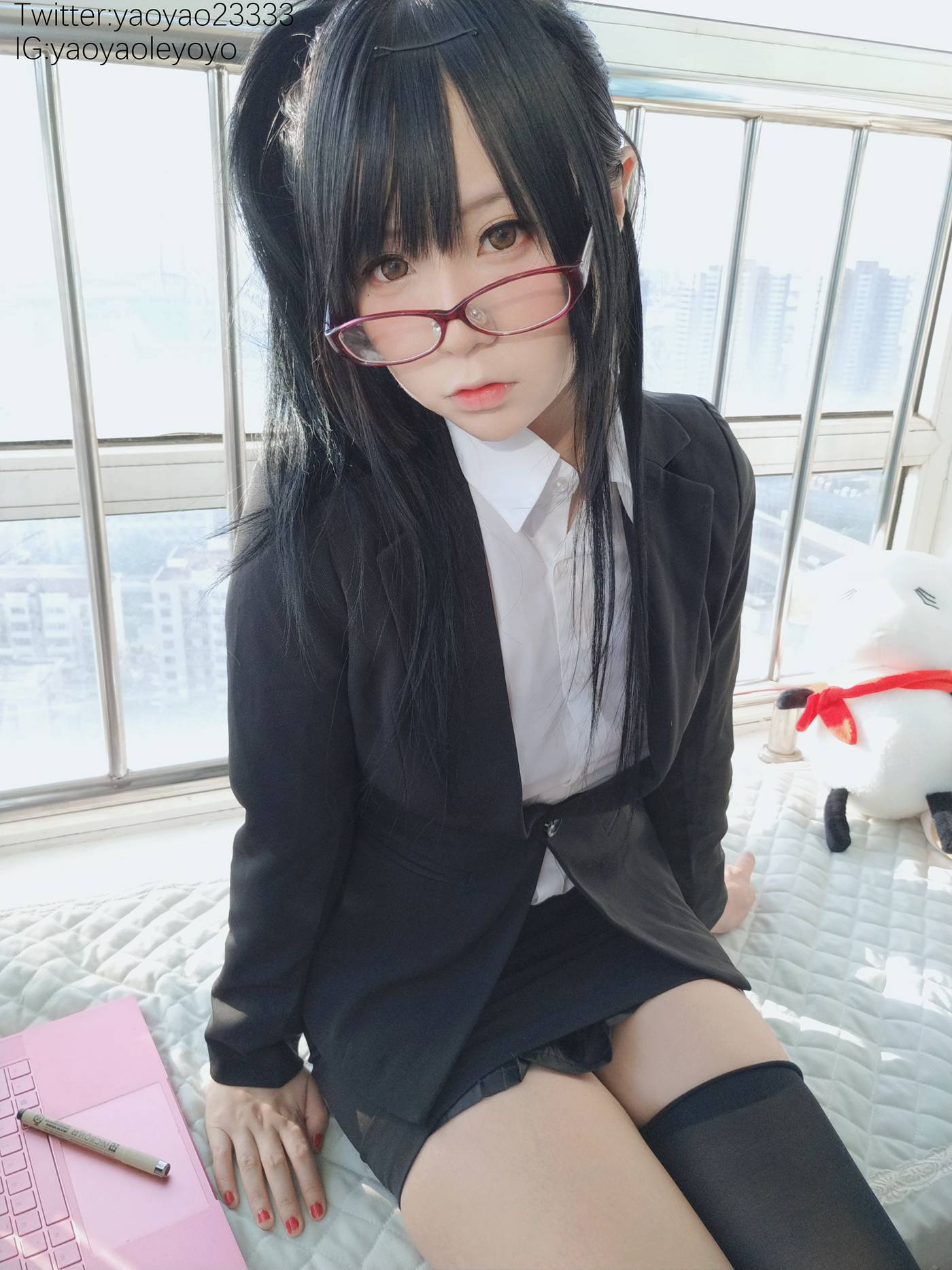 图片[25]-萌妹子Coser摇摇乐yoyo – 补习老师 [66P] – 速更版-美库